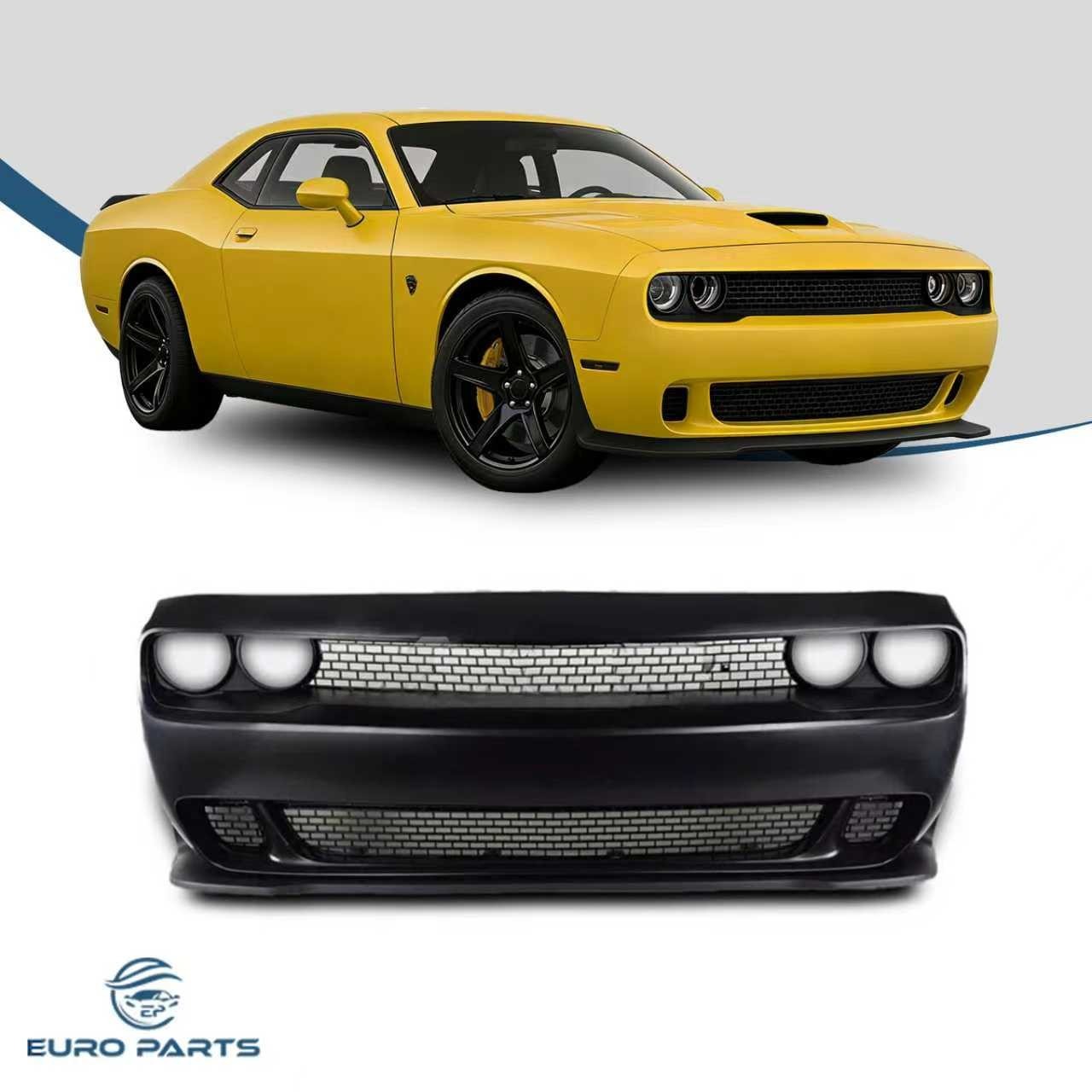 Fit 08-14 Dodge Challenger Front Bumper Cover Conversion With Grille - PP