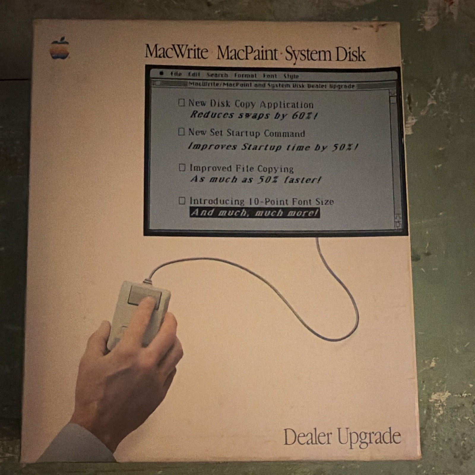 Vintage Apple MacWrite MacPaint System Dealer Upgrade  BOOK ONLY UNTESTED