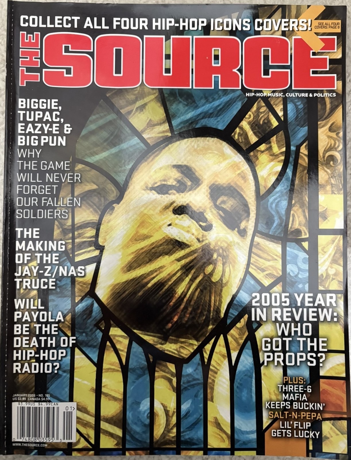 The Source Magazine Jan 2006 Biggie Tupac Jay-Z Nas Hip-Hop Icons Tribute