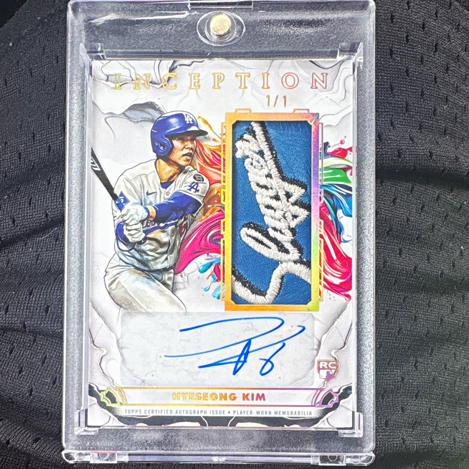 Topps 2025 Inception Hyeseong Kim RC AUTO FIELDING GLOVE Prime Relic 1/1 IAGR-HK Topps 2025 Inception Hyeseong Kim RC AUTO FIELDING GLOVE Prime Relic 1/1 IAGR-HK