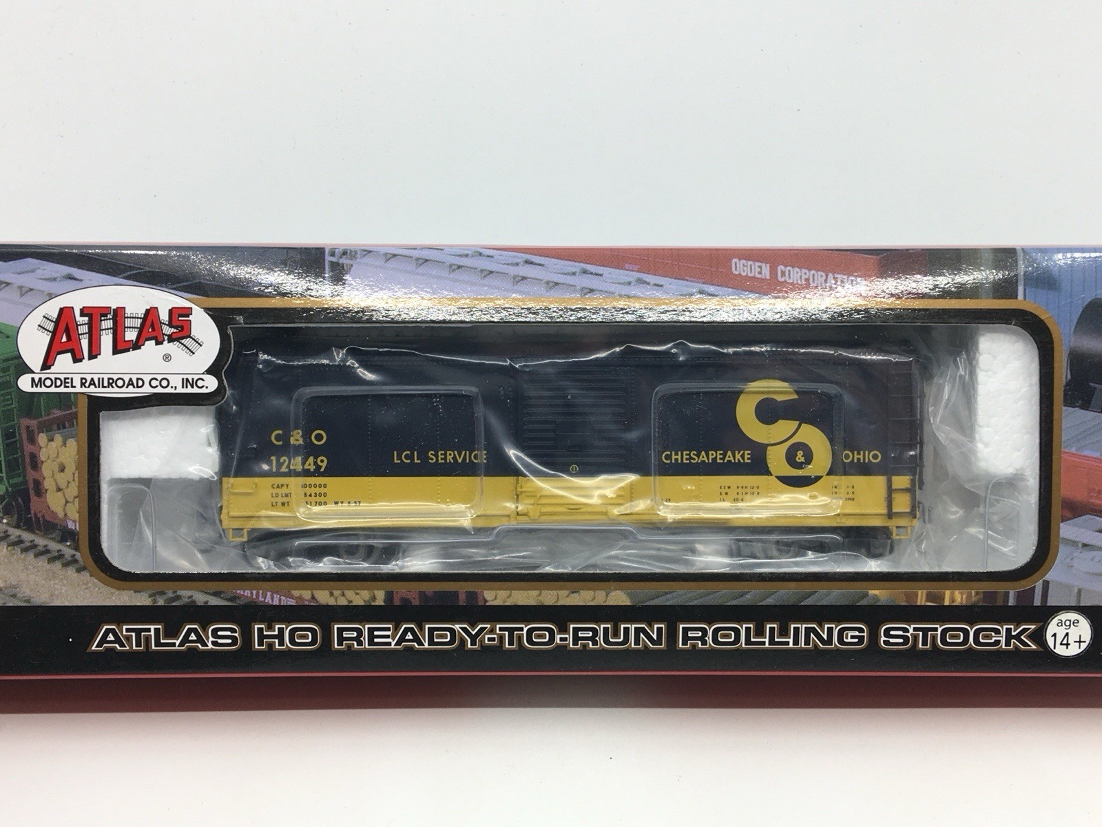 HO Atlas 6414-2 Chesapeake & Ohio 40’ USRA Steel Rebuilt Boxcar C&O #12449