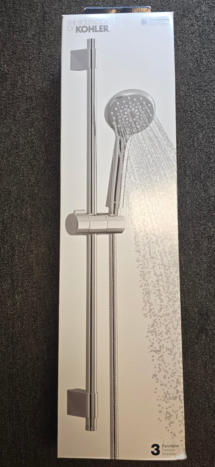 Kohler Awaken B90 Three-Function Handshower Kit, 2.5 gpm K-98362-Y-CP Chrome