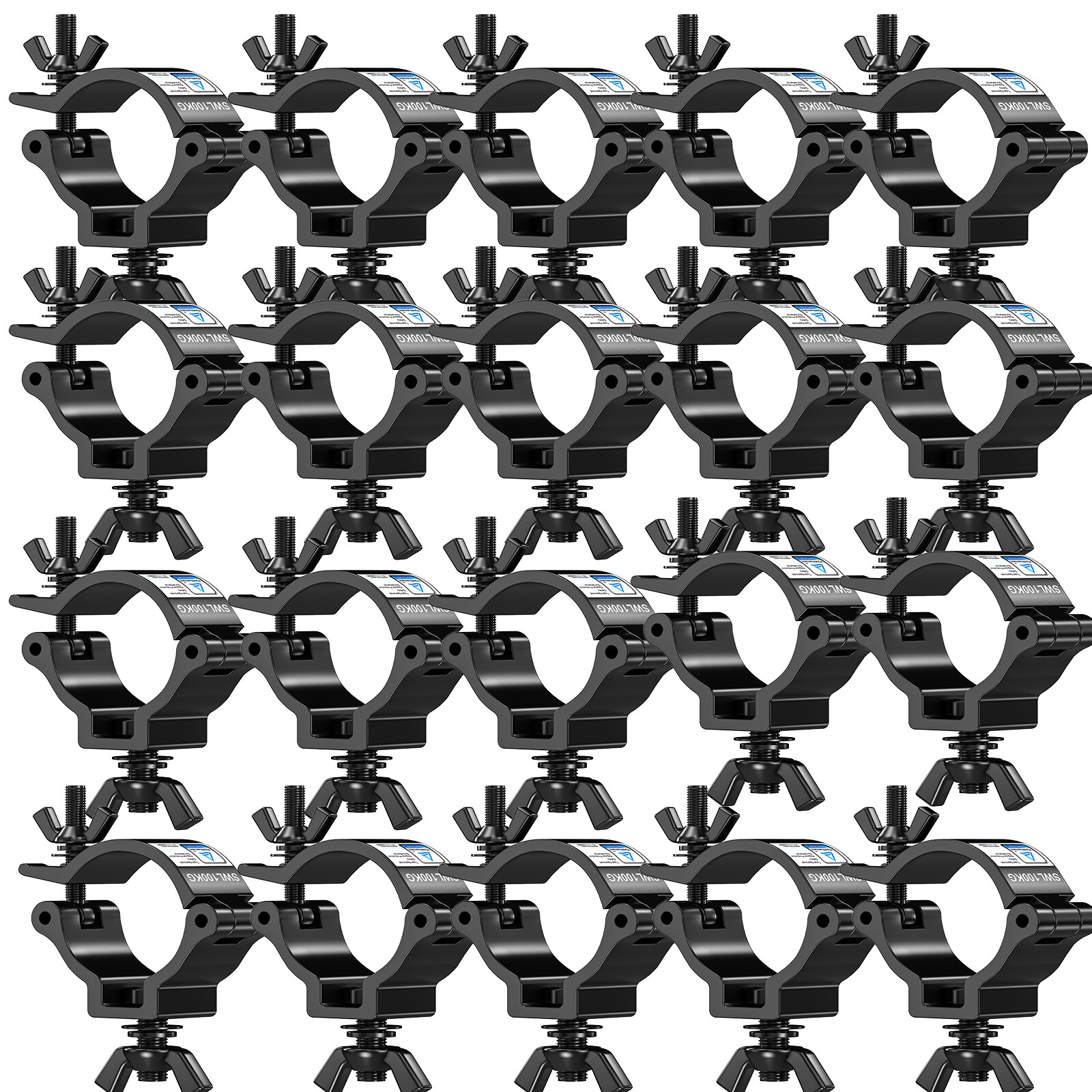 2-20pcs Aluminum Stage Light Hook Clamp Bracket Hangings for DJ Disco Bar Light