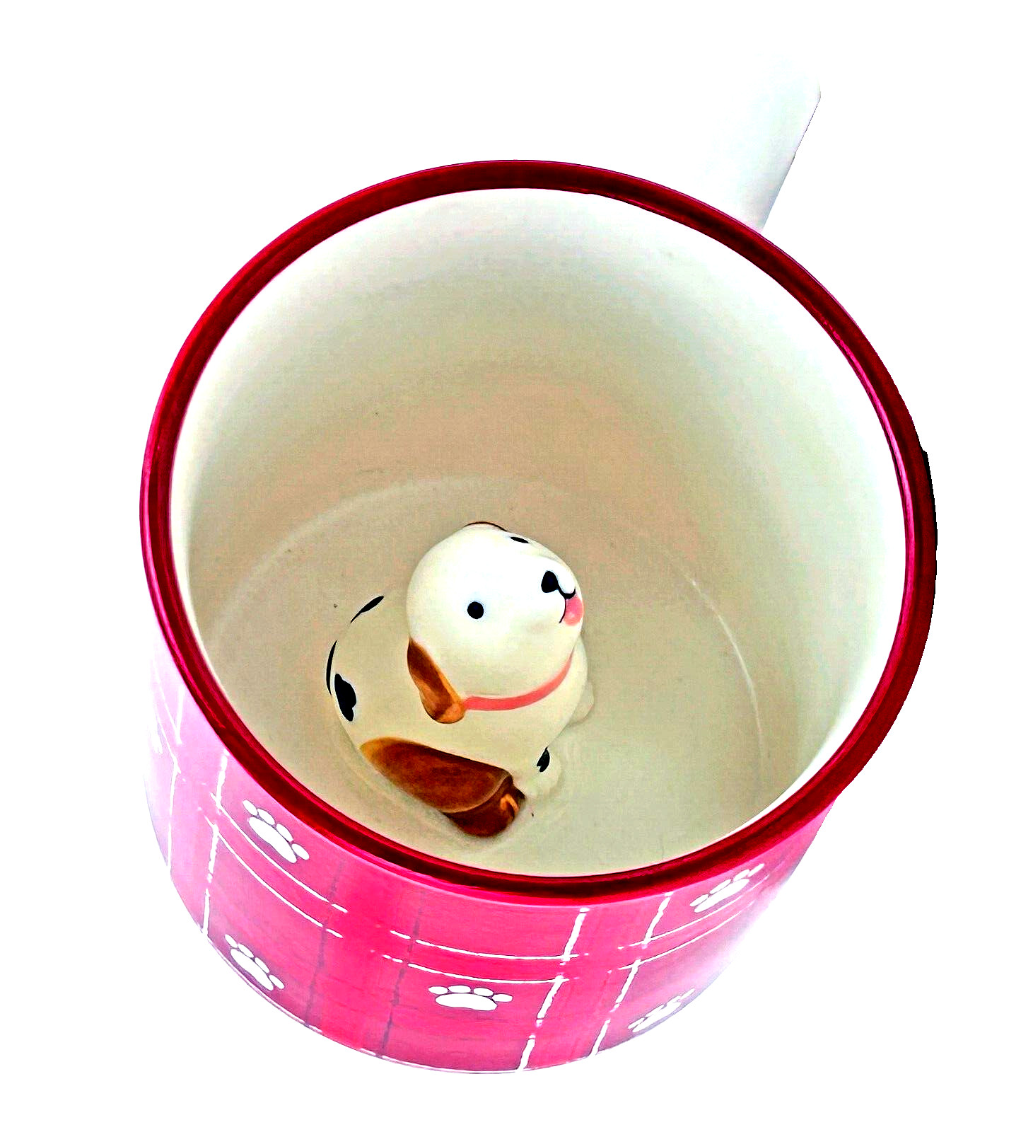 Peek-a-Boo Pup In A Cup Coffee Mug Puppy Dog St Nicholas Sq 3 3/4 Peek-a-Boo Pup In A Cup Coffee Mug Puppy Dog St Nicholas Sq 3 3/4