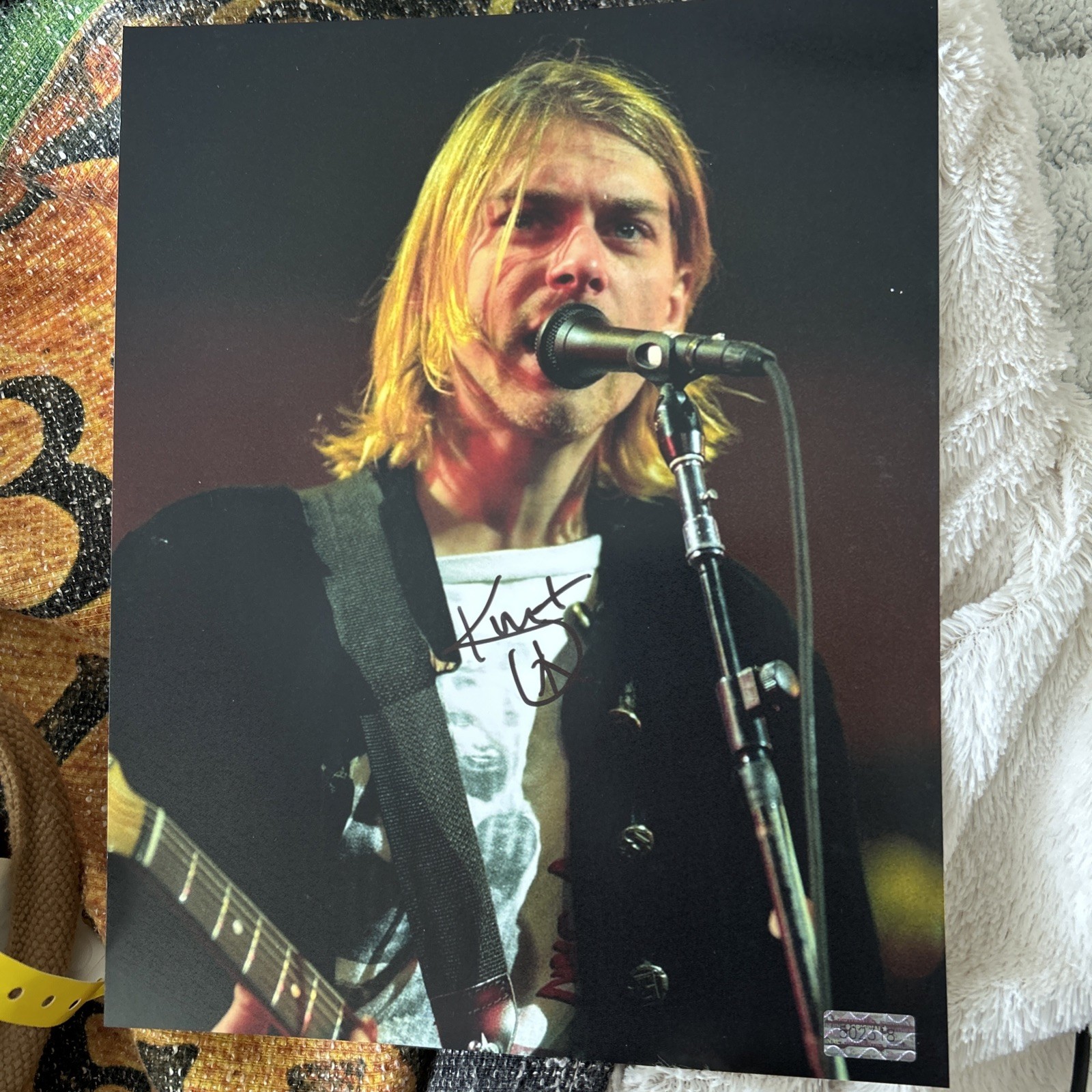 Kurt Cobain 8x10 Autograph With COA