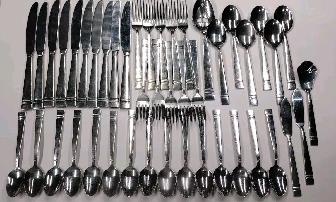 Pfaltzgraff Passage Flatware Set 45 Pc Serv 5+++