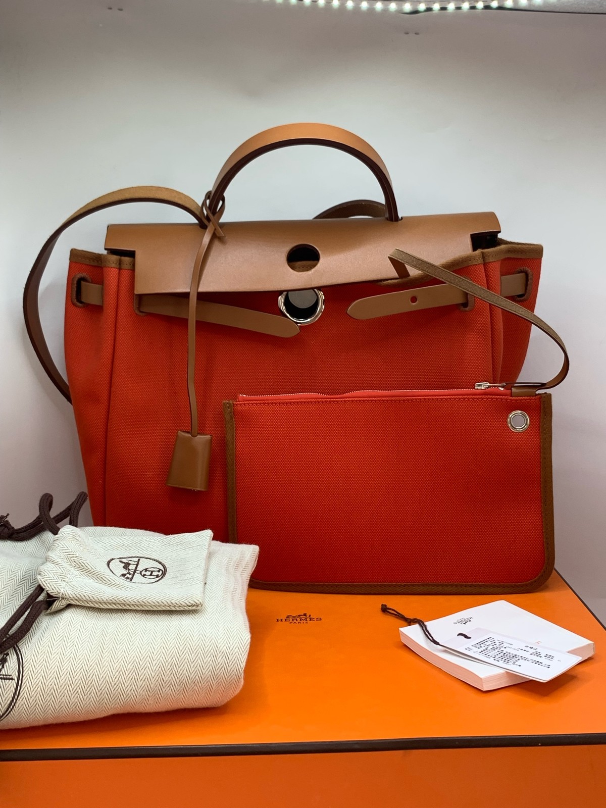 Hermes Pre-Owned Authentic Luxury Handbag Red Free Tracked Shipping