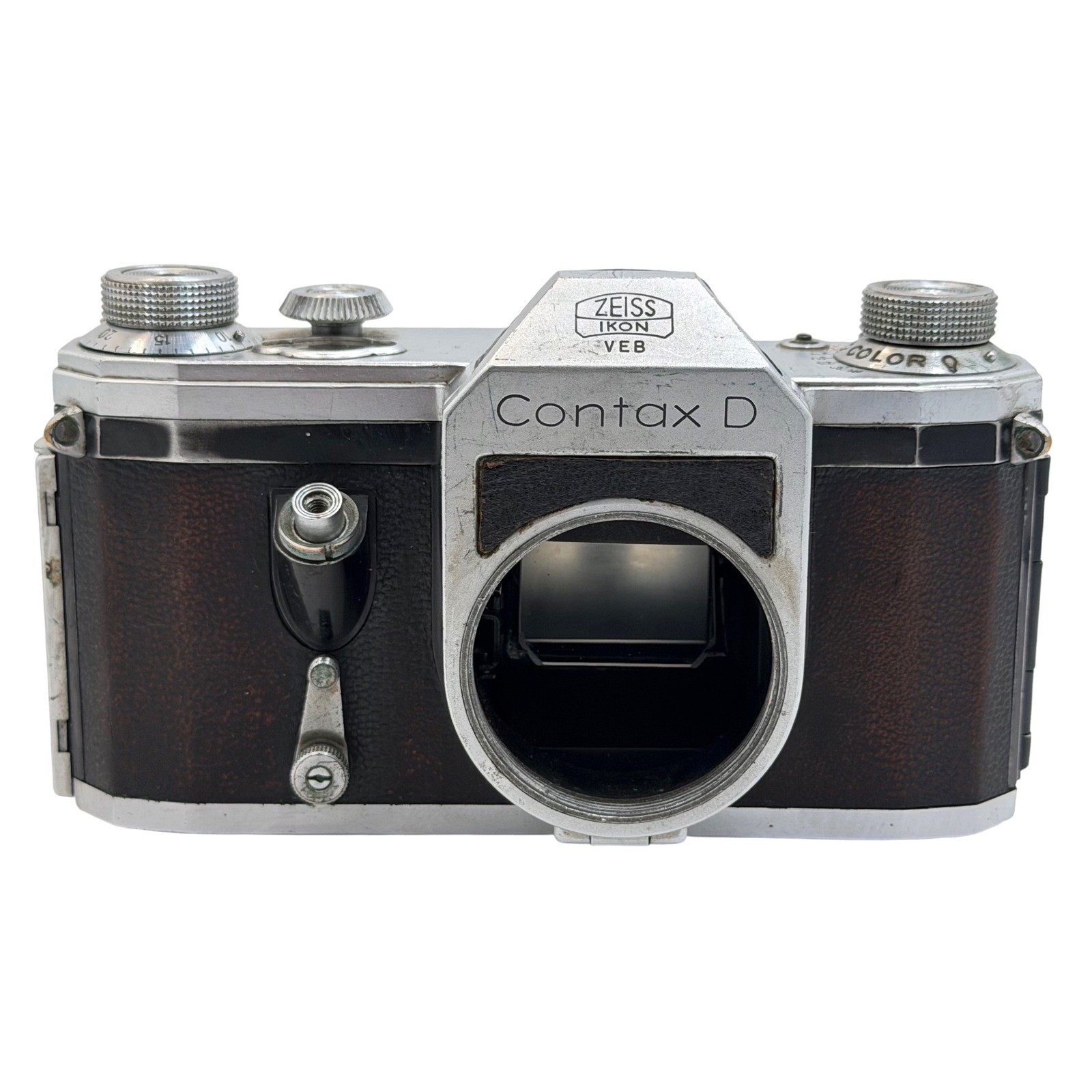 Contax D Zeiss Ikon VEB 35mm SLR Film Camera Body East Germany Vintage M42 Mount Contax D Zeiss Ikon VEB 35mm SLR Film Camera Body East Germany Vintage M42 Mount