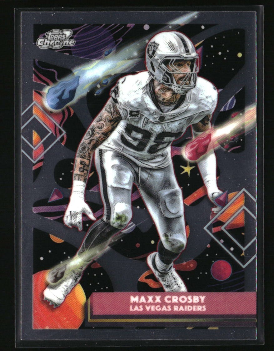 2025 Topps Chrome Cosmic Maxx Crosby #52 Las Vegas Raiders