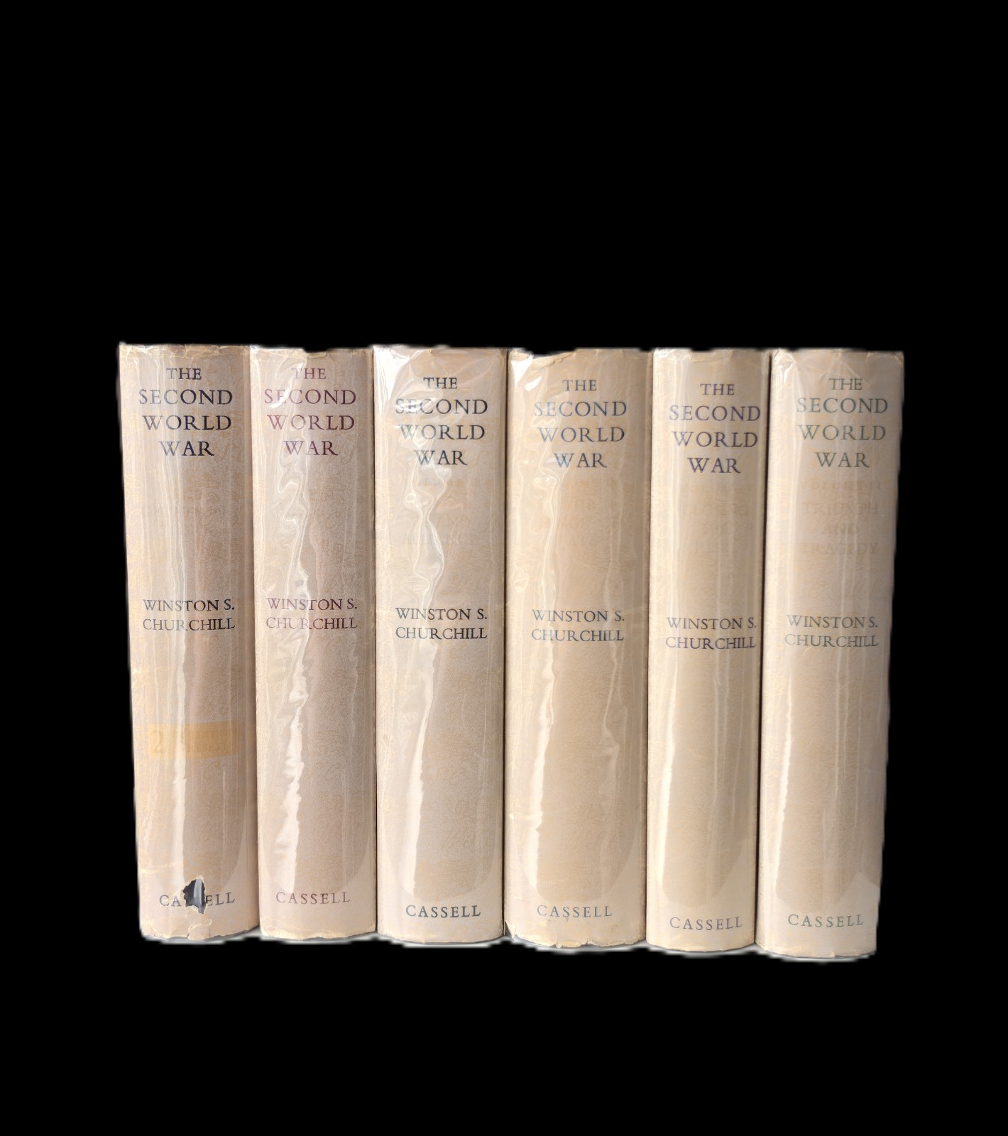 Winston Churchill The Second World War 6 Vol Set 1949-1954 Dust Jackets Cassell
