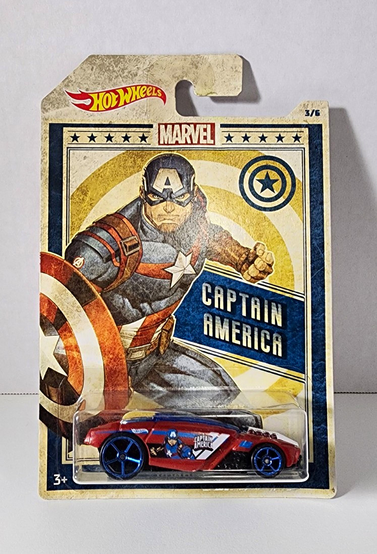 Hot Wheels Marvel Captain America Rogue Hog 1:64 Diecast Red/Blue 2018 Unopened Hot Wheels Marvel Captain America Rogue Hog 1:64 Diecast Red/Blue 2018 Unopened