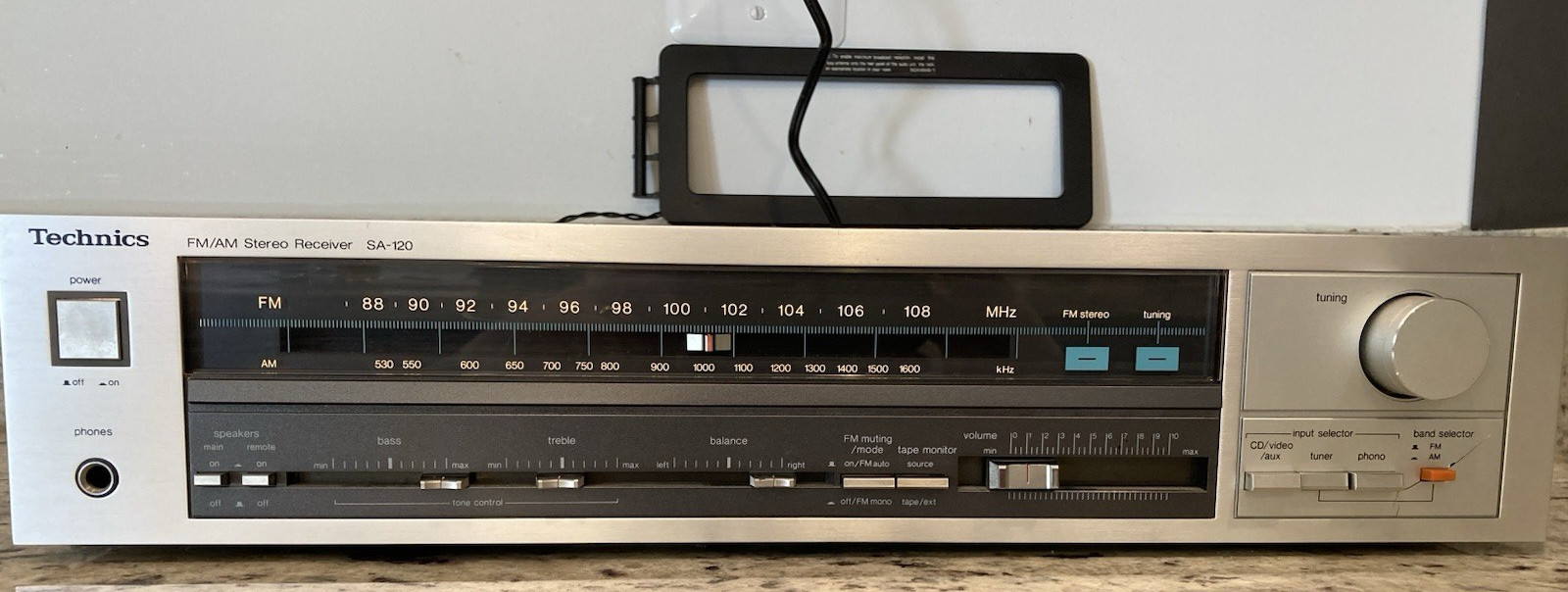 Vintage Technics SA-120 FM/AM Stereo Receiver Vintage, Tested Working Vintage Technics SA-120 FM/AM Stereo Receiver Vintage, Tested Working