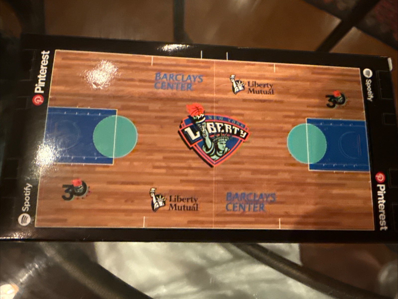 New York Liberty 2026 WNBA Mini  Replica Court Fan Appreciation Game
