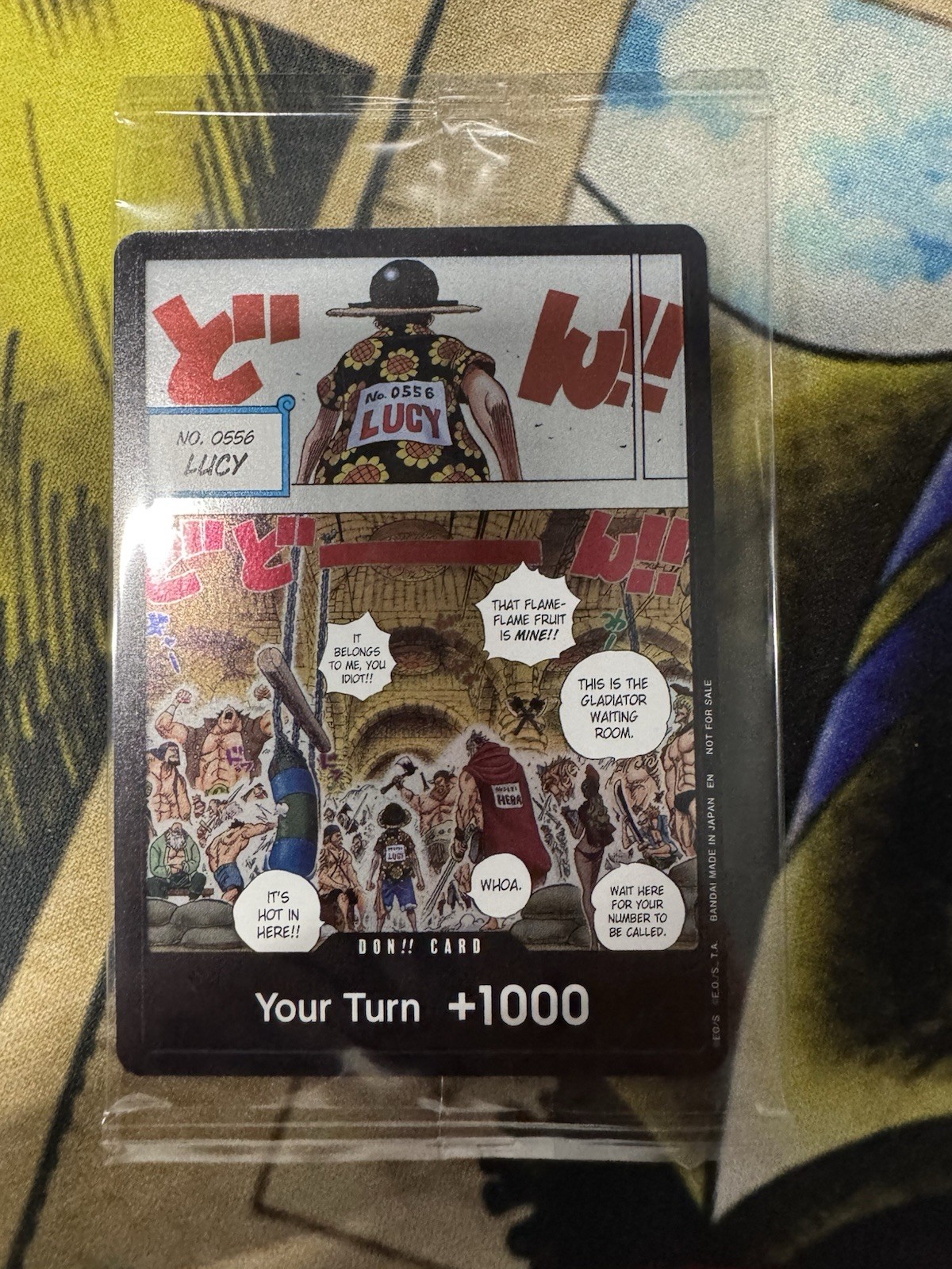 One Piece 2026 Flame-Flame Fruit Coliseum DON Card - Sealed