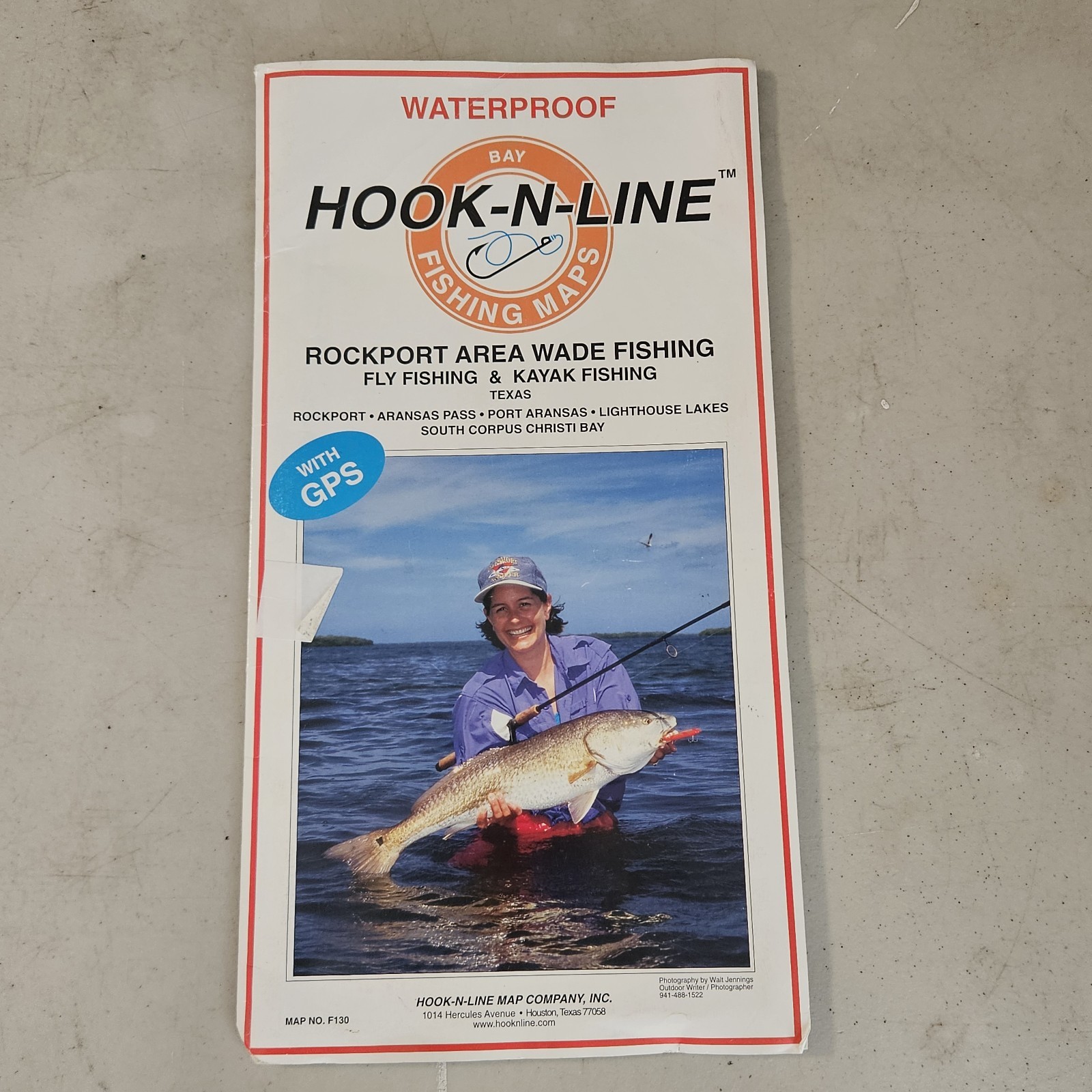 Hook N Line Waterproof Fishing Map Rockport Area Texas Wade Kayak & Fly Fishing Hook N Line Waterproof Fishing Map Rockport Area Texas Wade Kayak & Fly Fishing