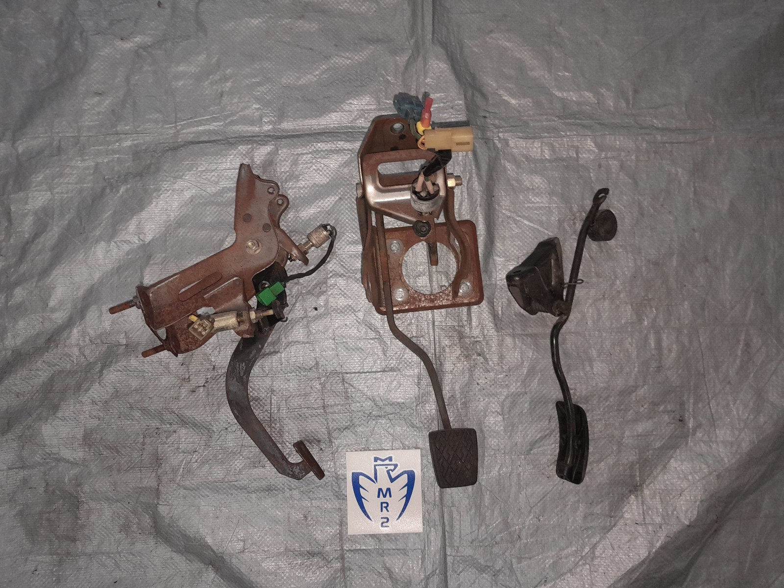 1985-1989 Toyota MR2 manual transmission pedal set clutch brake gas conversion 1985-1989 Toyota MR2 manual transmission pedal set clutch brake gas conversion