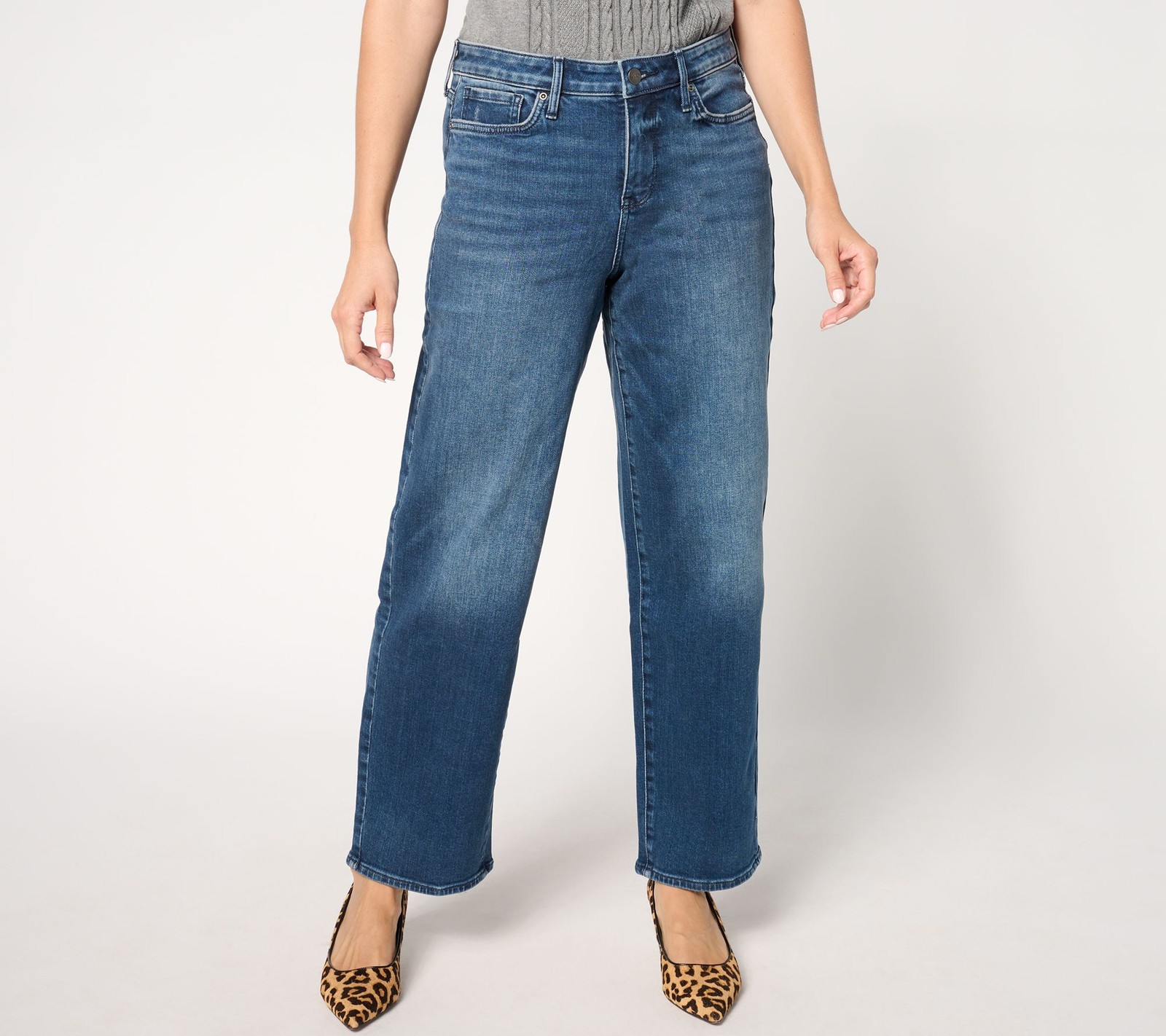 NYDJ Jemma Barrel High Rise Jean - Moonlight Moonlight 00 New NYDJ Jemma Barrel High Rise Jean - Moonlight Moonlight 00 New
