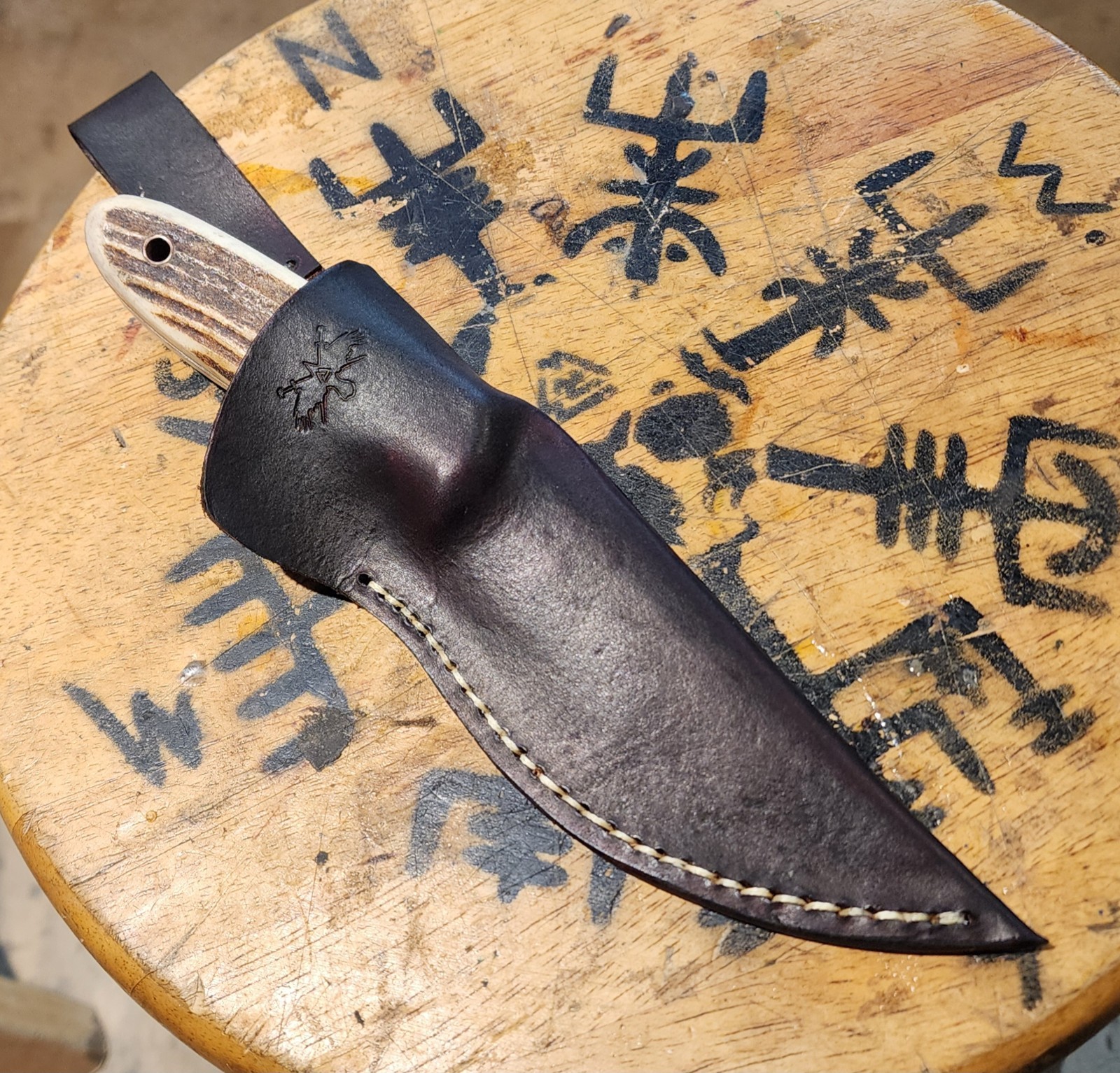 RAVEN FORGE Custom Skinning Knife 4 1/2