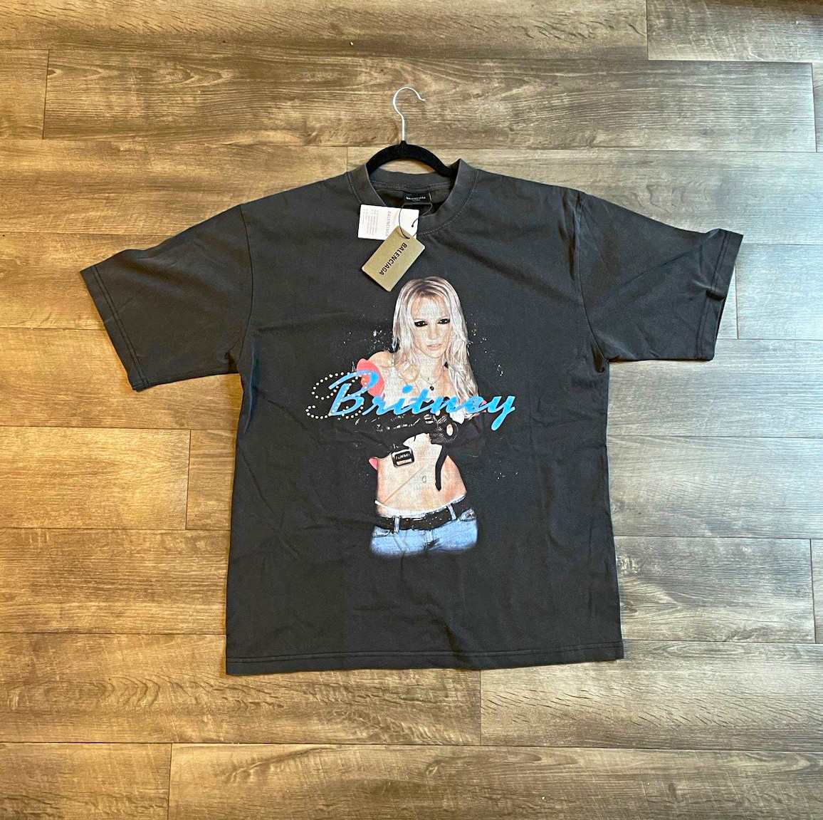 Balenciaga Brittany Spears Black Short Sleeve T-Shirt