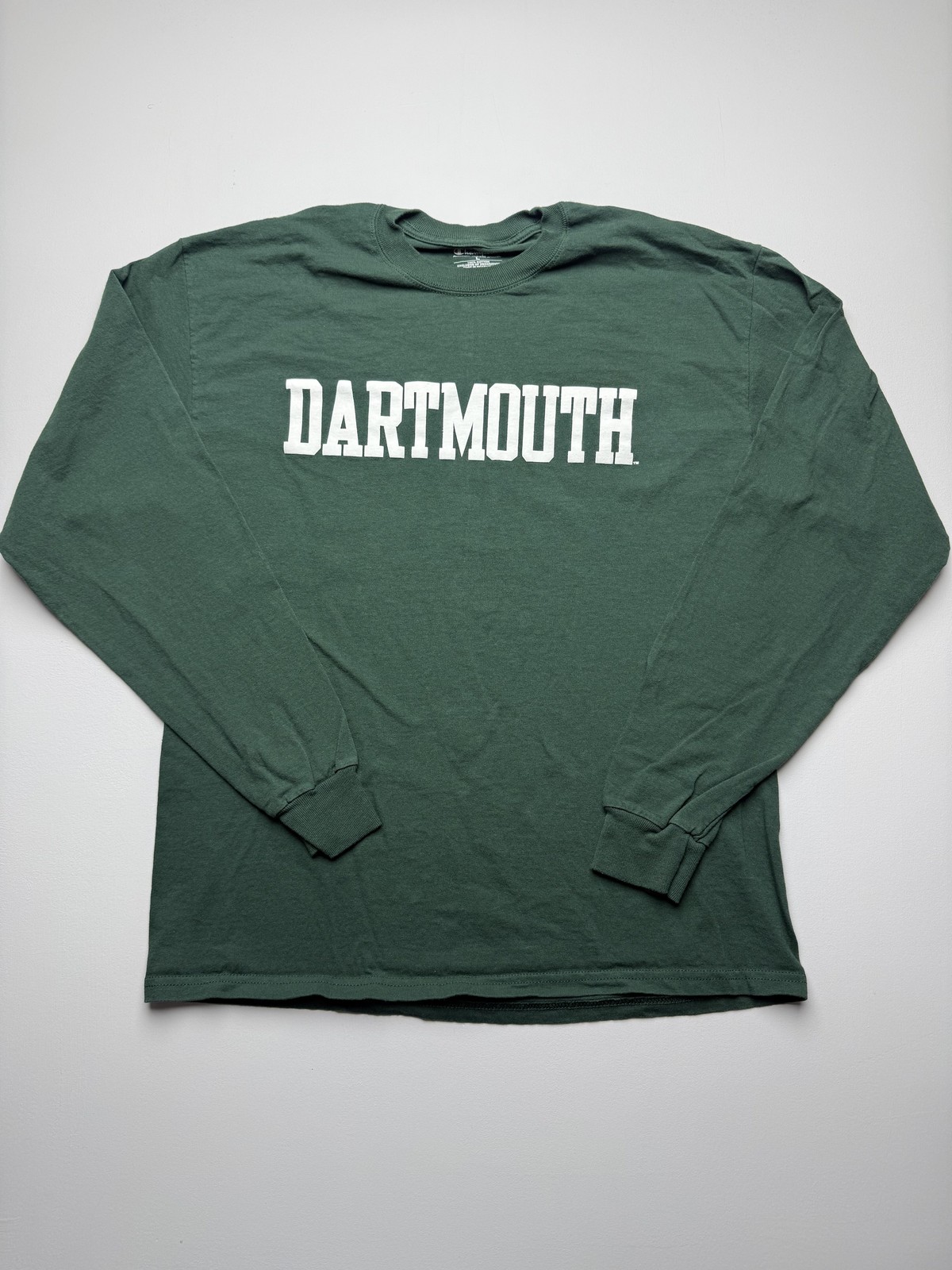 Dartmouth Big Green Shirt Mens Large Green NCAA College Champion Long Sleeve Tee