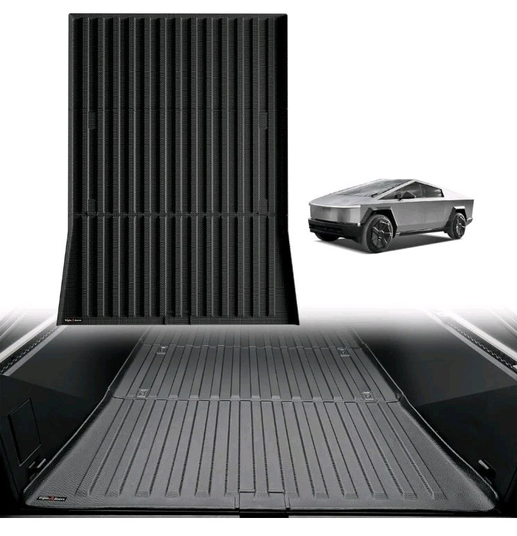 TripleAliners Truck Bed Mat Compatible with 2023 2024 2025 Tesla Cybertruck...