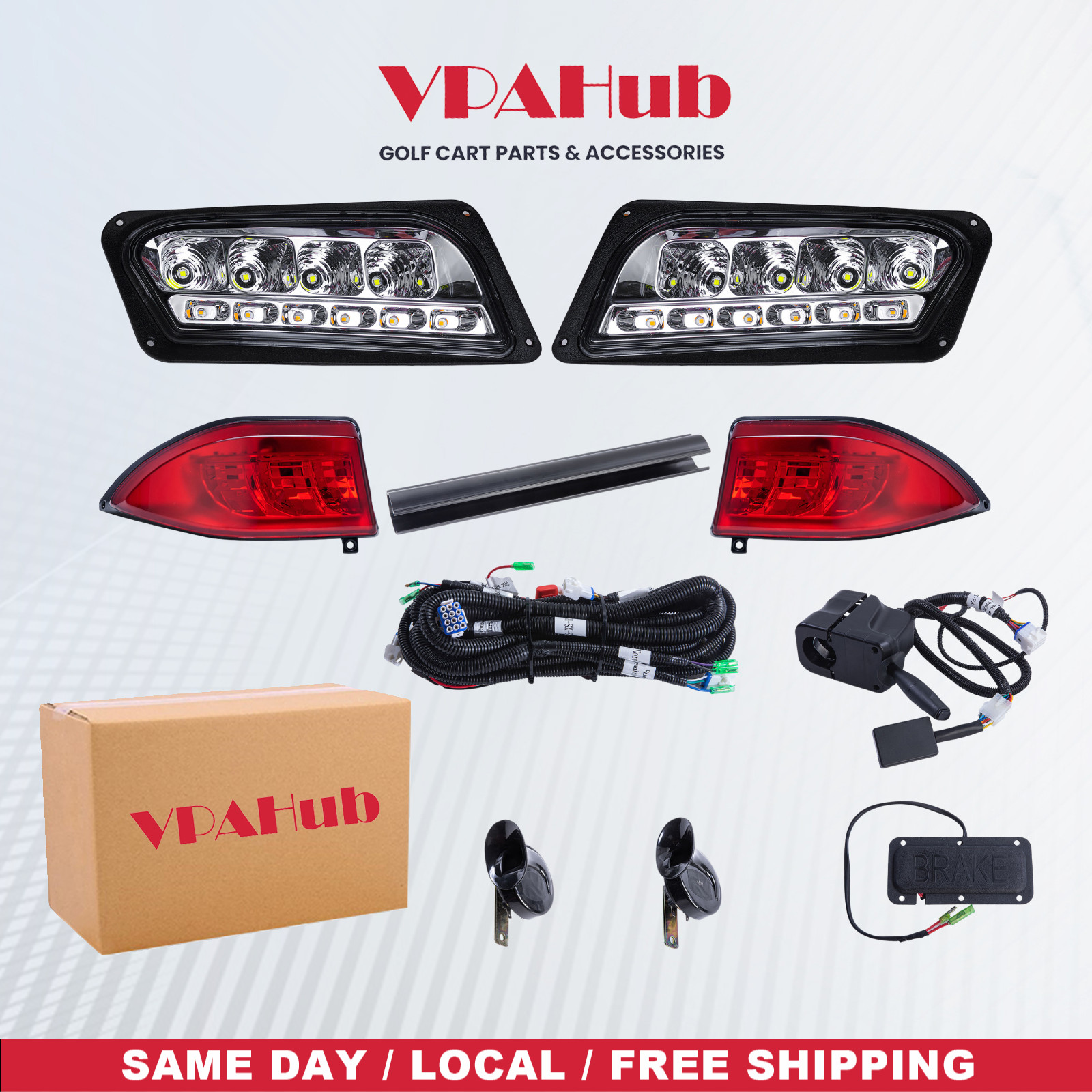 VPAHub Club Car Tempo LED Street Legal Light Kit 48V VPAHub Club Car Tempo LED Street Legal Light Kit 48V