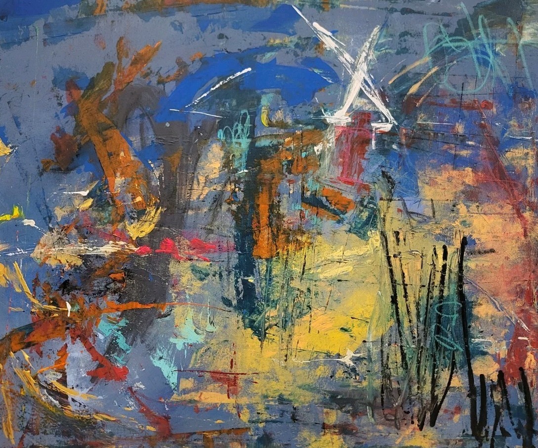 Original, Professional, One Of A Kind Abstract Modern Art \
