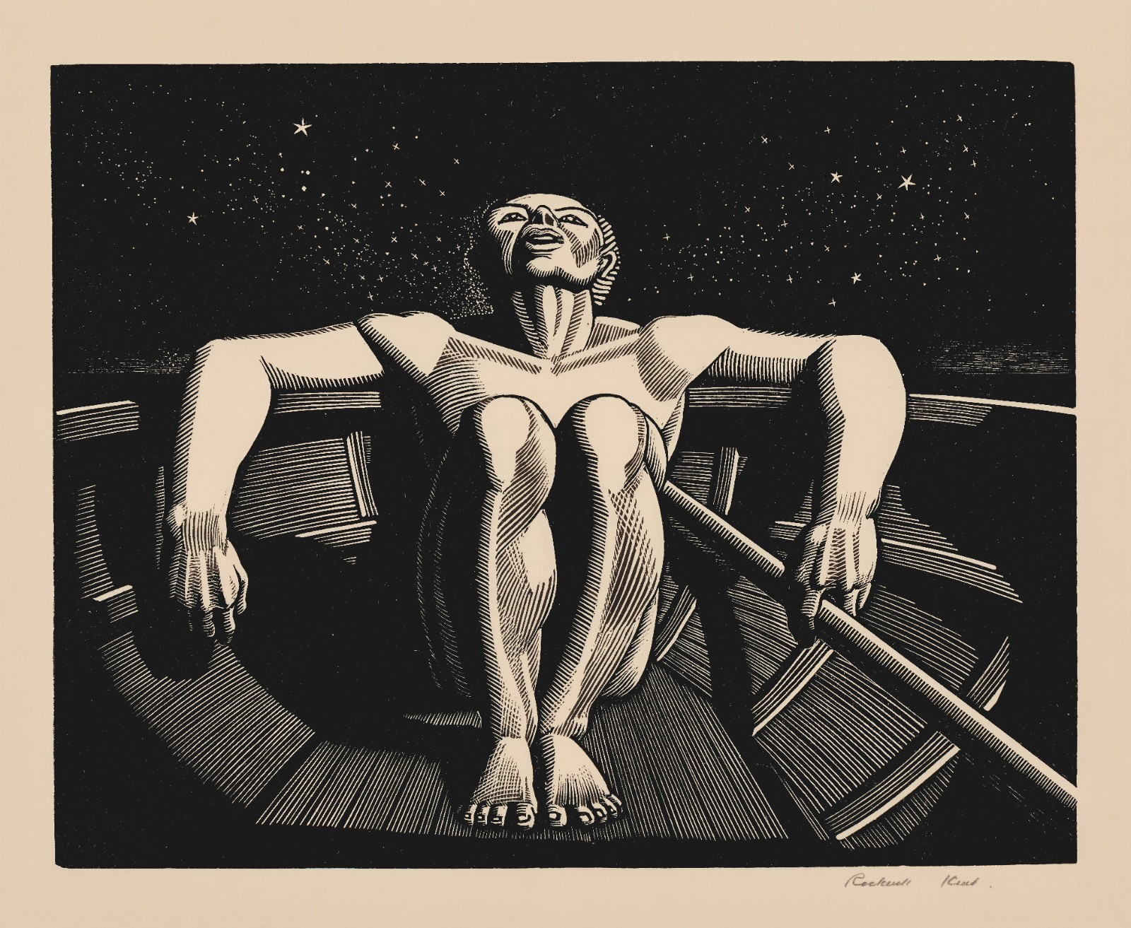 Rockwell Kent: The Drifter 22x30 Archival Quality Fine Art Print