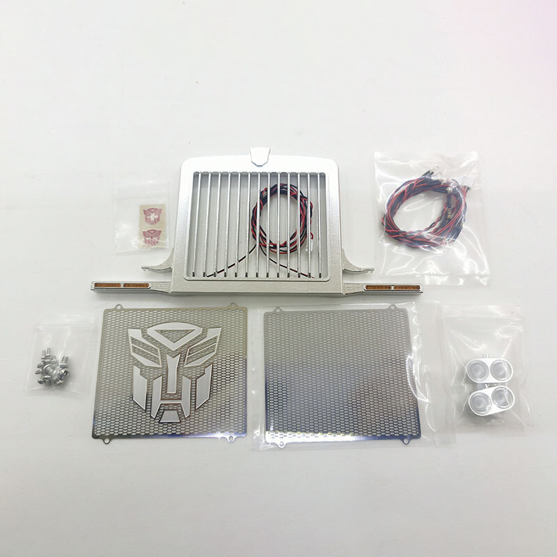 Metal LED Air Intake Cover for 1/14 Tamiya RC Truck Car King Hauler 56344 56301