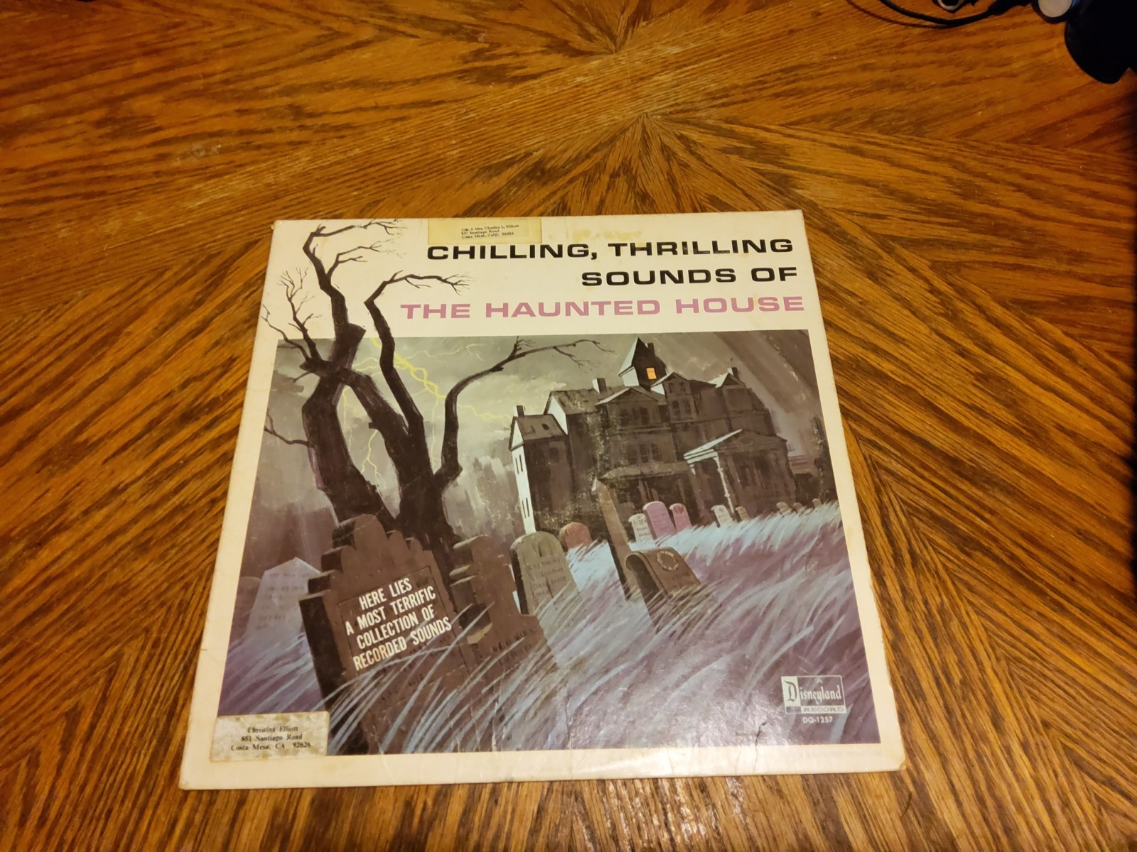 Disneyland, Thrilling Sounds Of The Haunted House LP Vinyl Album Record