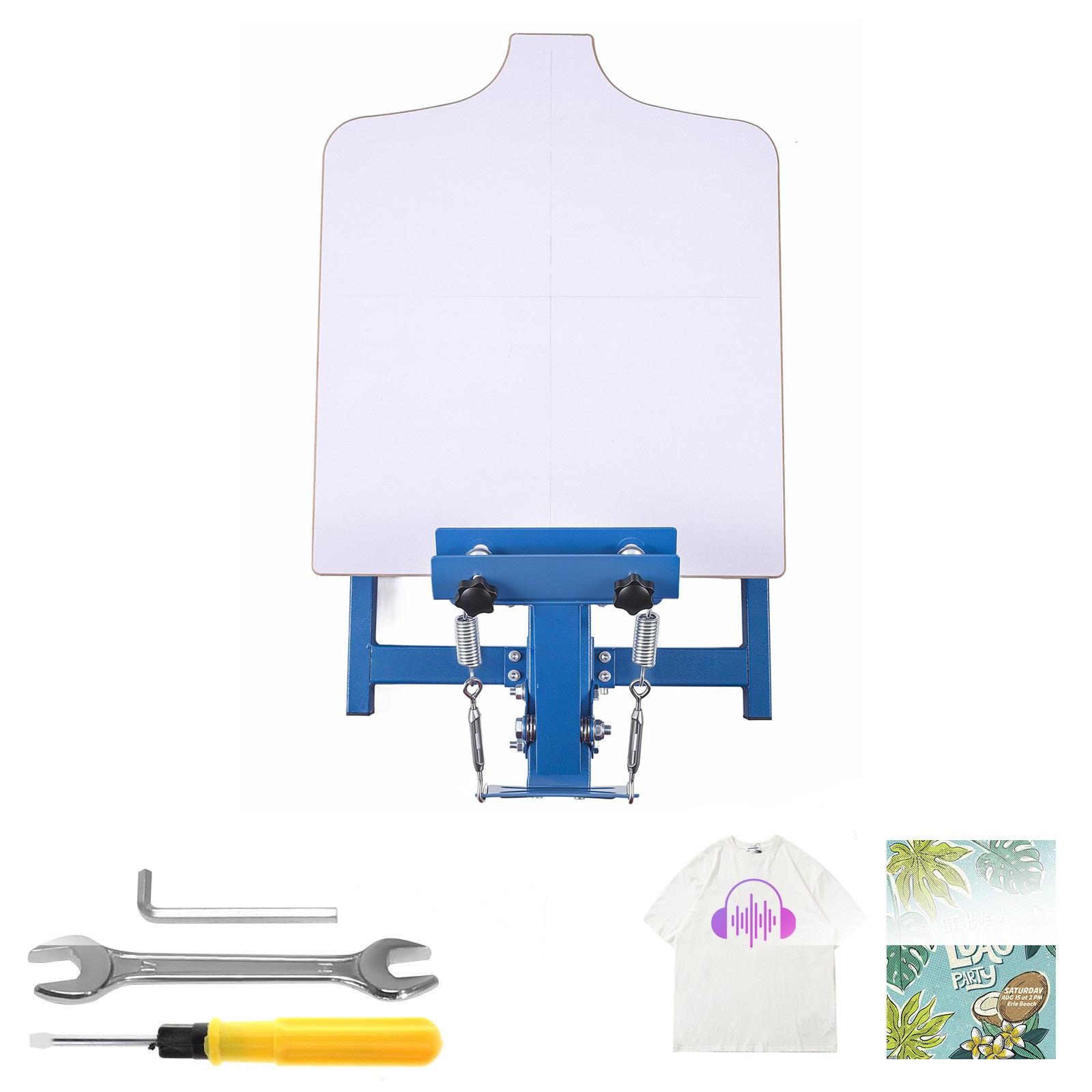 Uimoso 1 Color 1 Station Screen Printing Machine , 21.3 x 17.7in