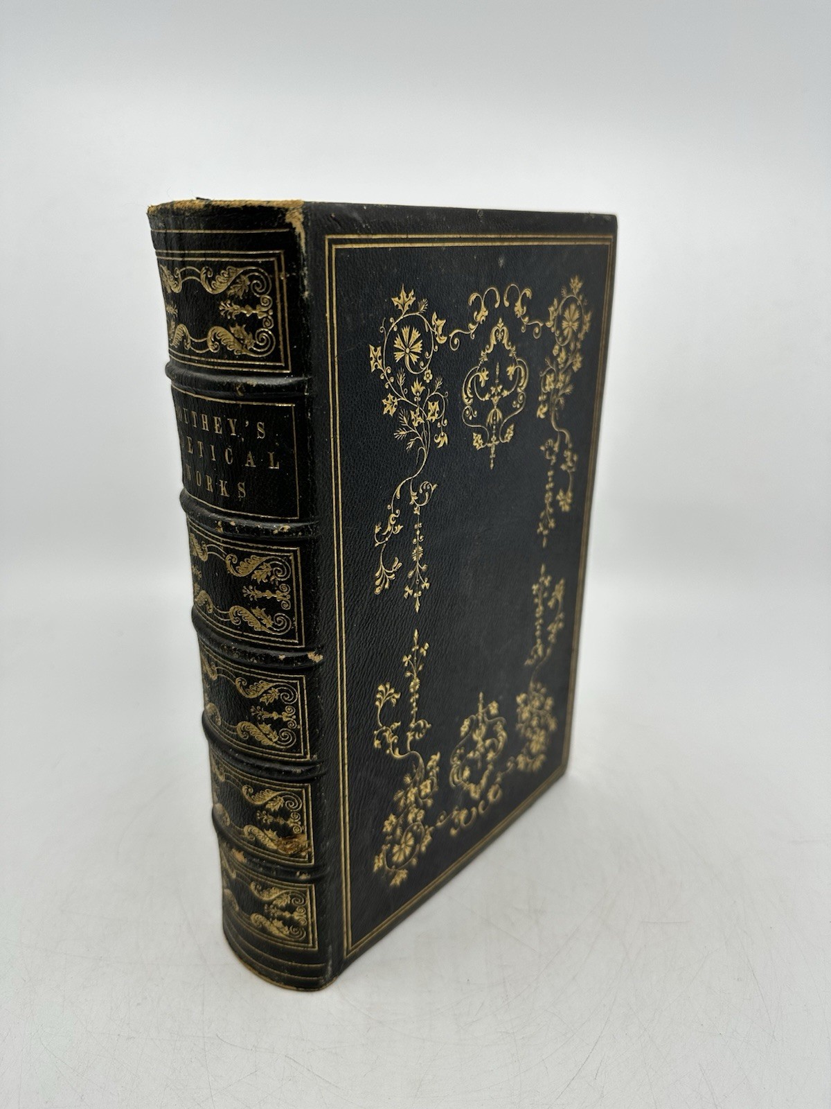 1848 Complete Poetical Works Robert Southey Antique Leather Gilt Illustrated