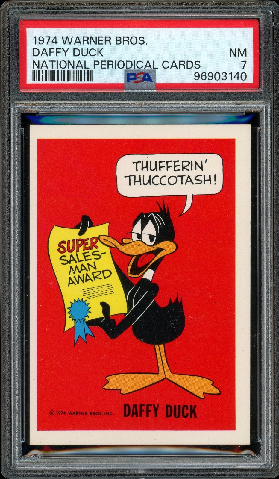 1974 Warner Bros. Daffy Duck,  PSA Graded NM 7