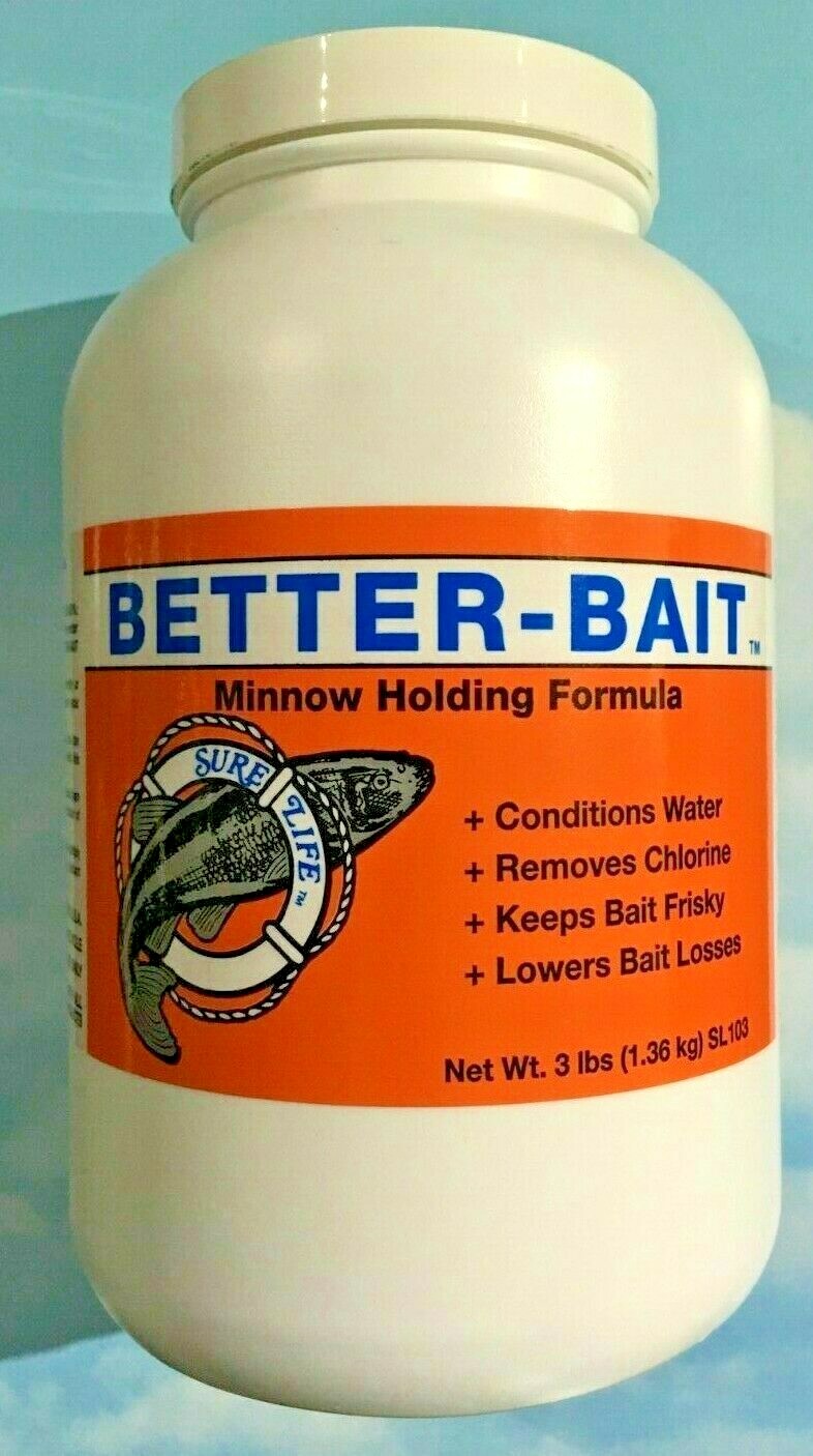 Sure Life Better Bait  Choose 2oz., 10oz., 3 Lbs., 12 Lbs. , 36 Lbs. Minnow Hold