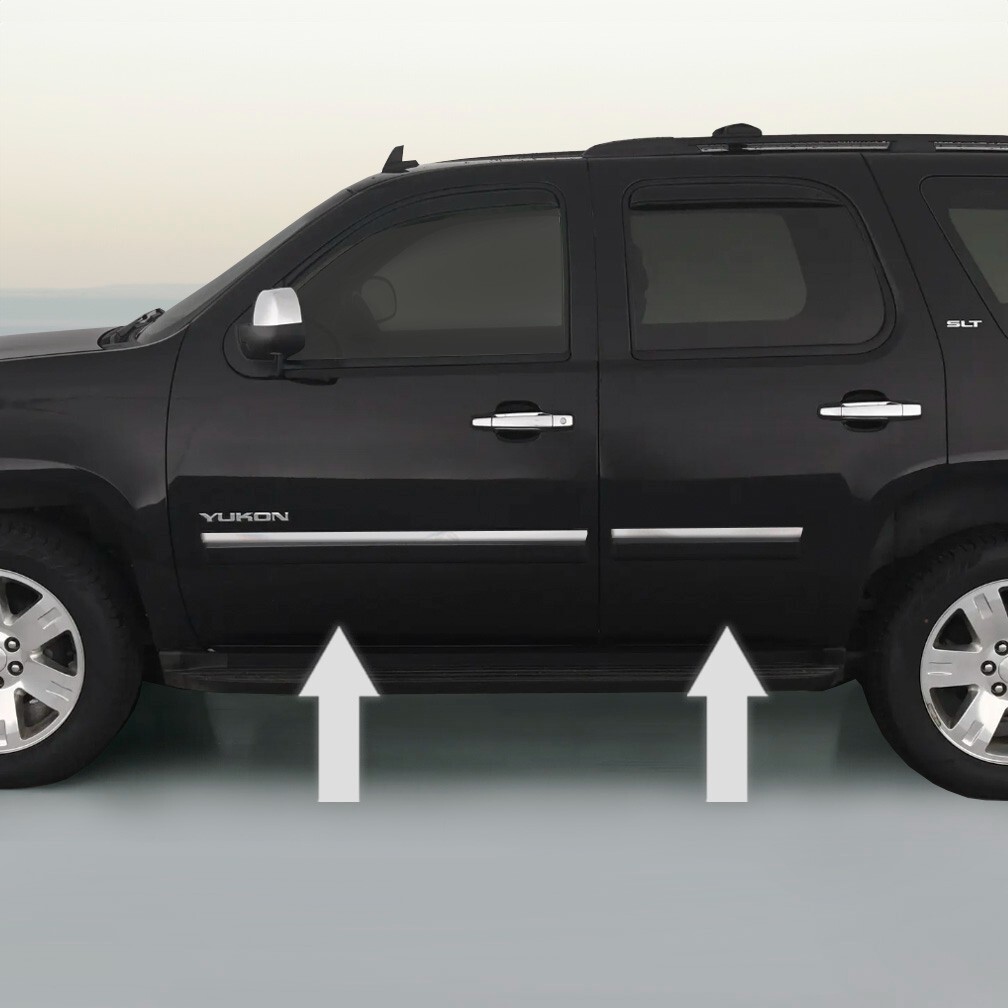 CHROME SIDE DOOR TRIM ROCKER PANEL MOLDING For GMC YUKON / YUKON XL 07-14