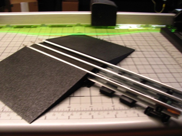 1:48 O Gauge Grade Crossings with Real Asphalt texture Cinder Streets