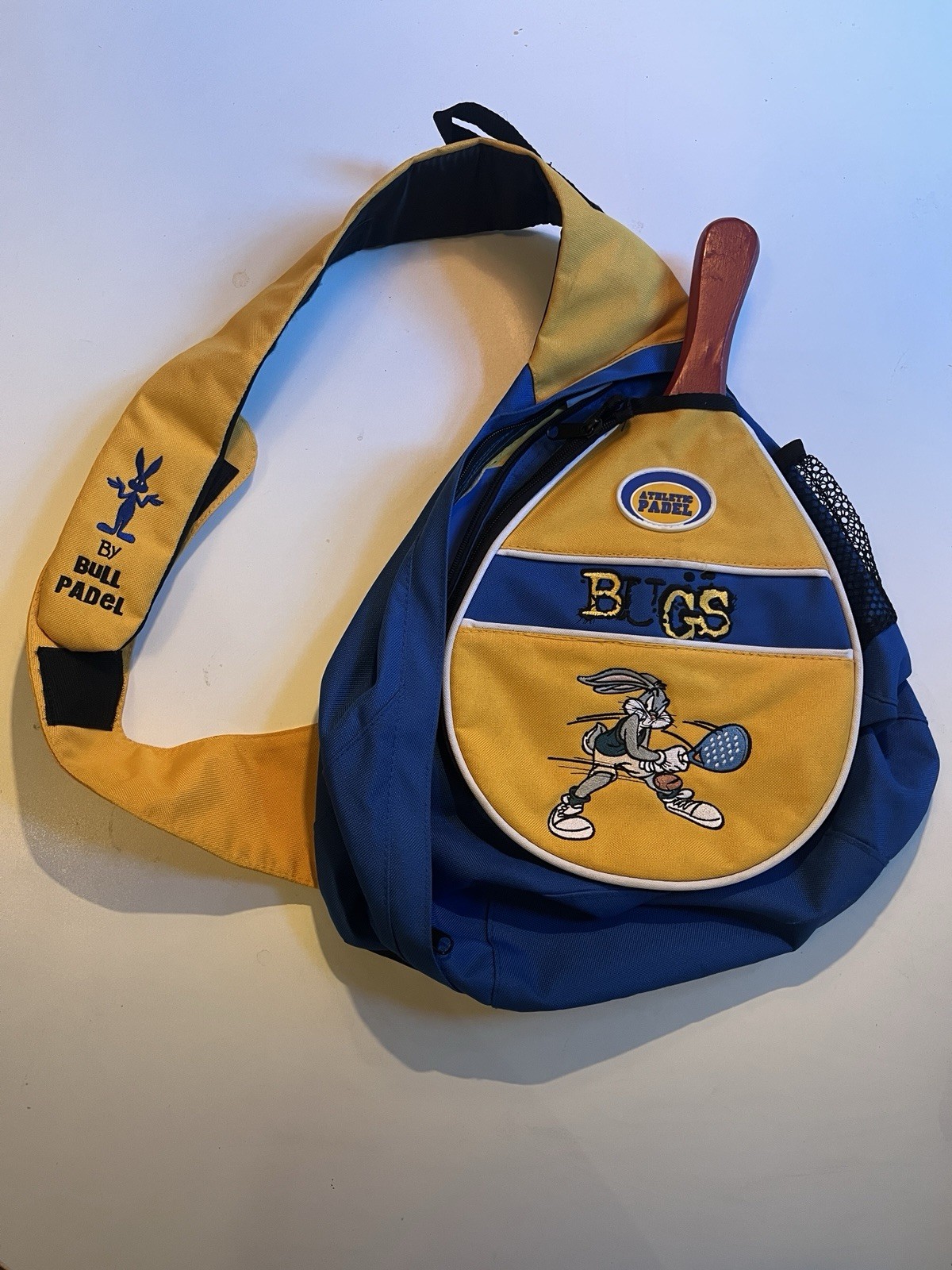 Vintage 2004 Bugs Bunny Looney Tunes Padel Sling Bag Y2K