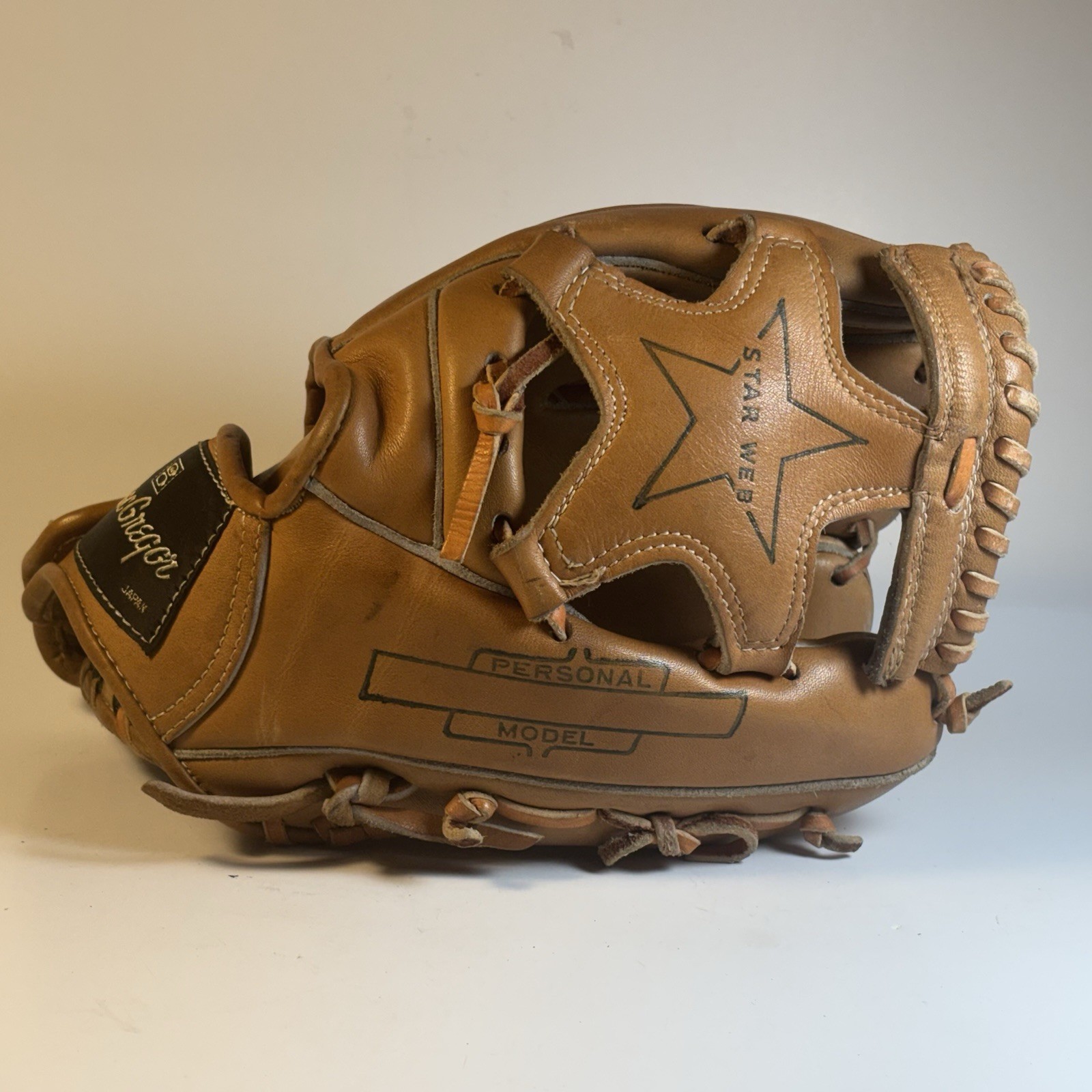 1960s Vintage MacGregor 555 Star Web Tommy Helms Baseball Glove USA Made MINT