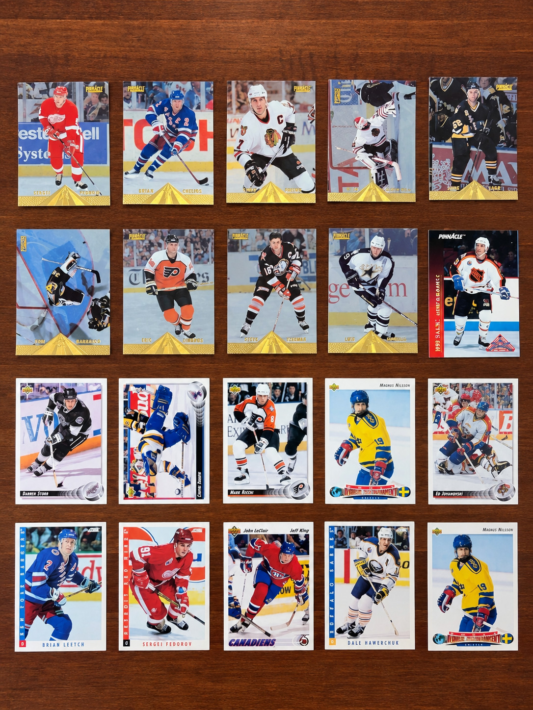 Vintage Hockey Card Lot 1980s–90s HOF Stars Rookies Upper Deck Pinnacle Topps