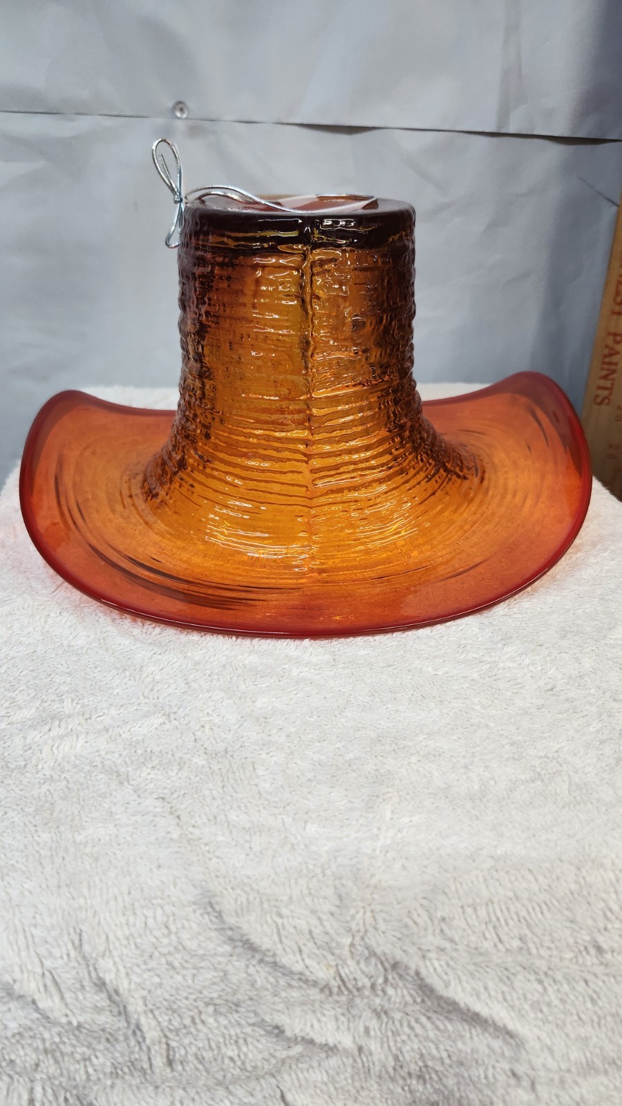 Blenko Tangerine Glass Hat 2026 Experimental / Prototype 