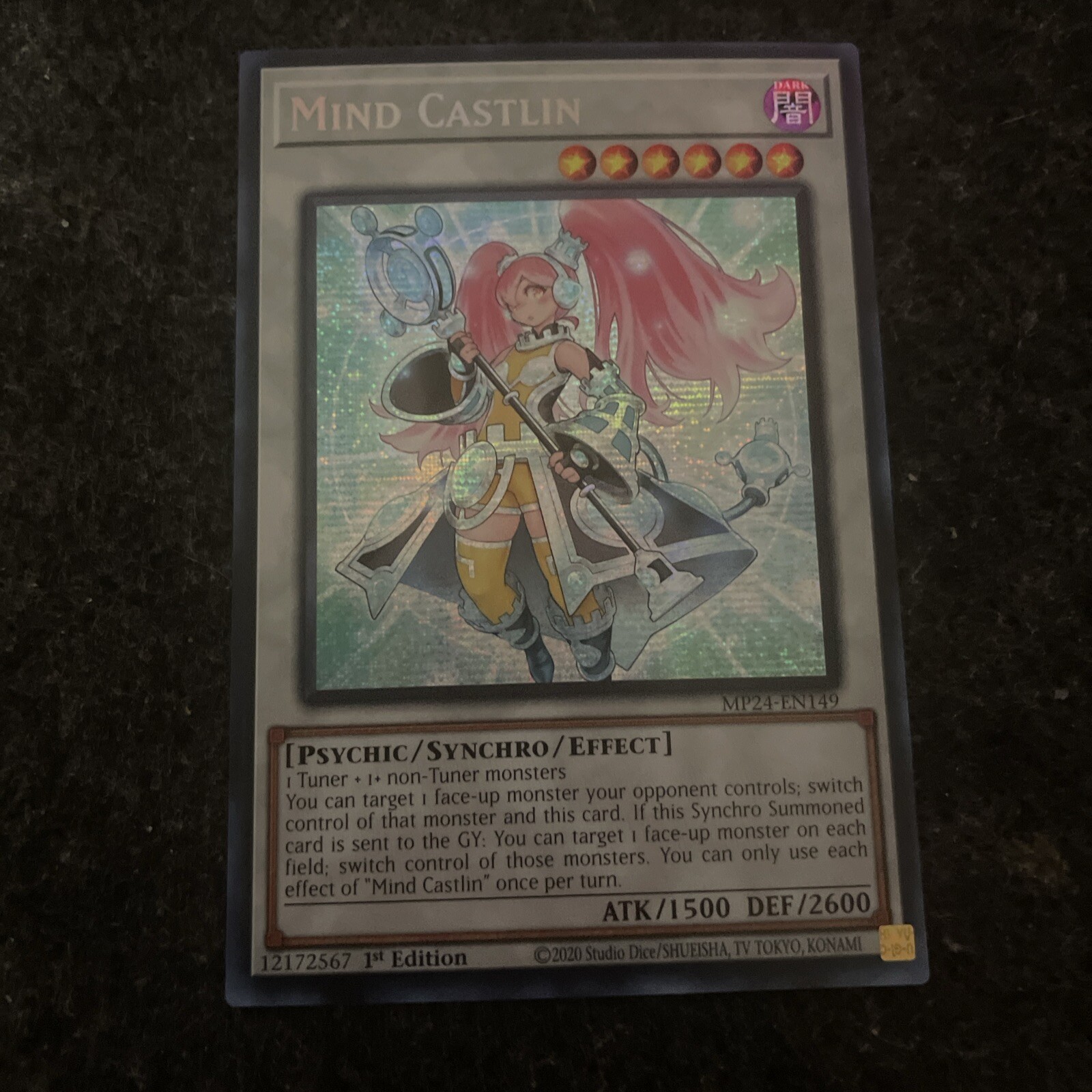 Yugioh Mind Castlin - MP24-EN149 - Prismatic Secret Rare - 1st Edition Near Min