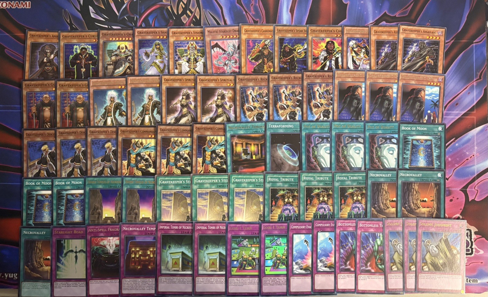 Gravekeeper Edison Format Recruiter Necrovalley Royal Tribute Yugioh Deck