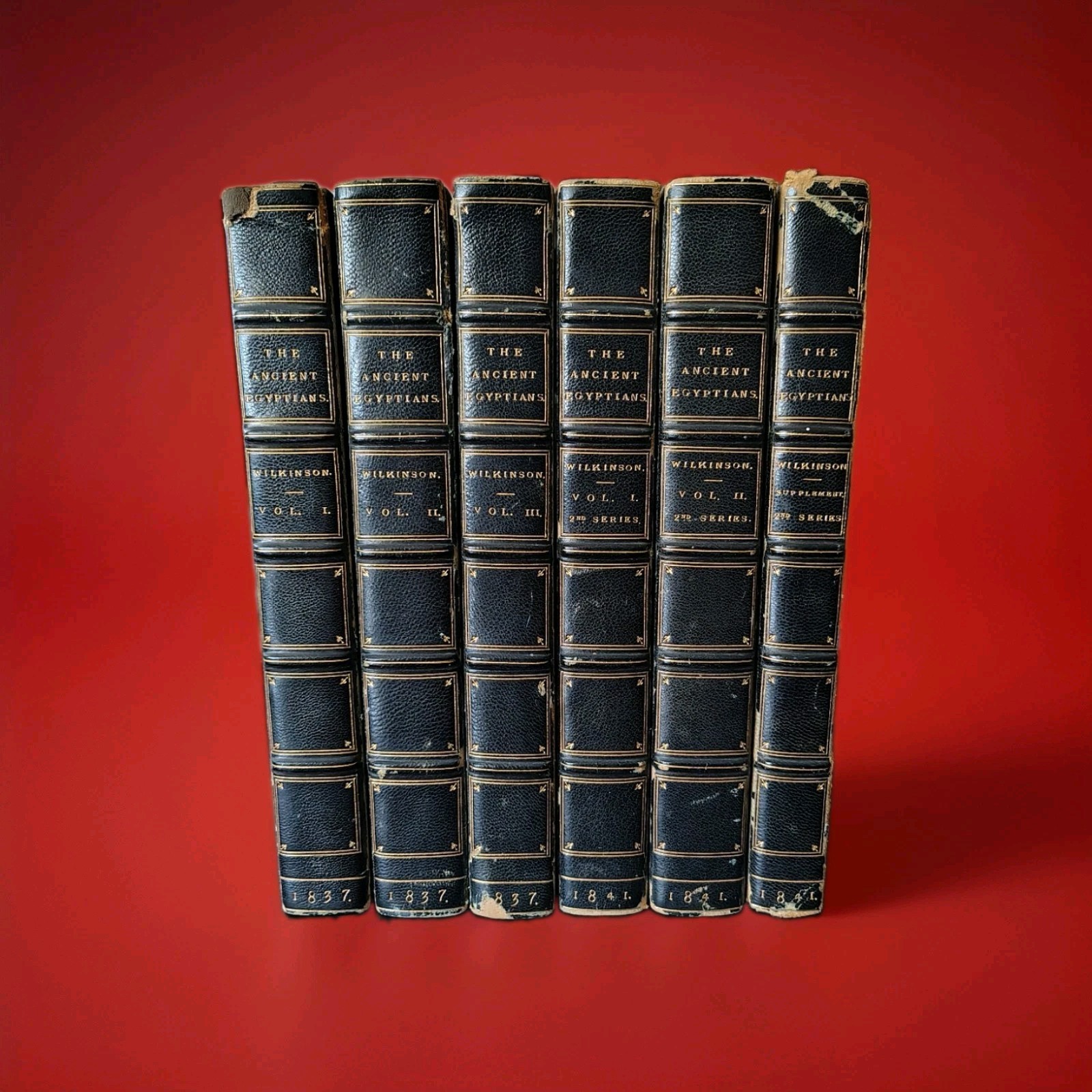 Manners and Customs of The Ancient Egyptians By J. G. Wilkinson 1837-1841 6 Vols