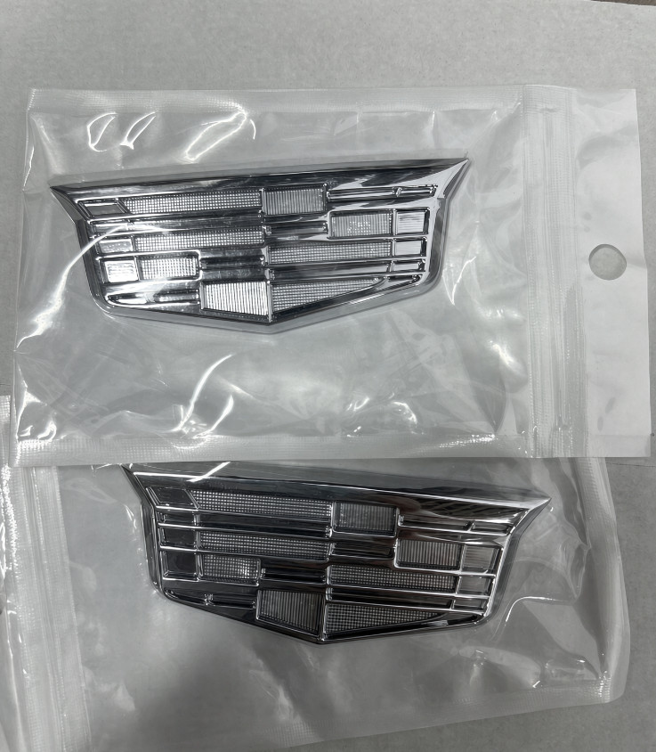 2x💖 Fit For Cadillac Fender Marker Door Logo Badge Emblem Car Decoration Sport