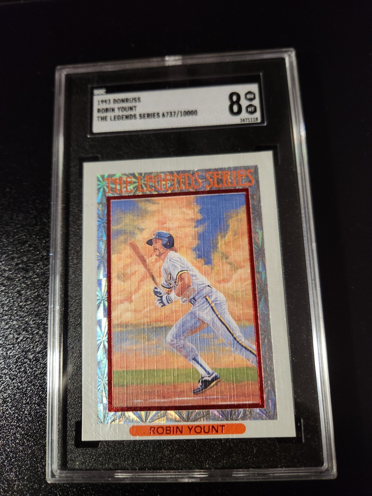 Robin Yount 93 Donruss The Legends Series Graded By SGC 8 Robin Yount 93 Donruss The Legends Series Graded By SGC 8