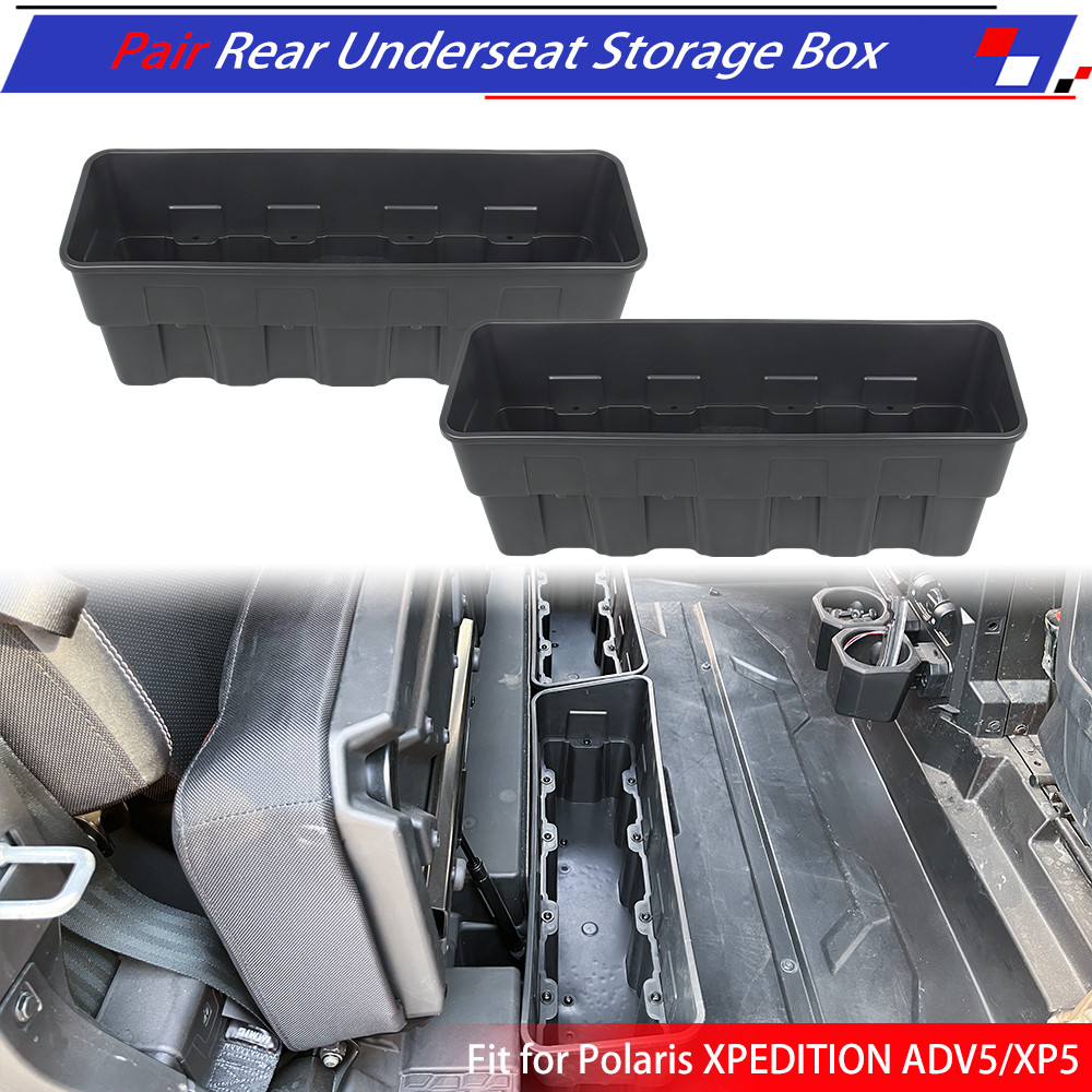 Pair Rear Underseat Storage Bin for Polaris XPEDITION XP 5/ADV 5 2024+(Combined)