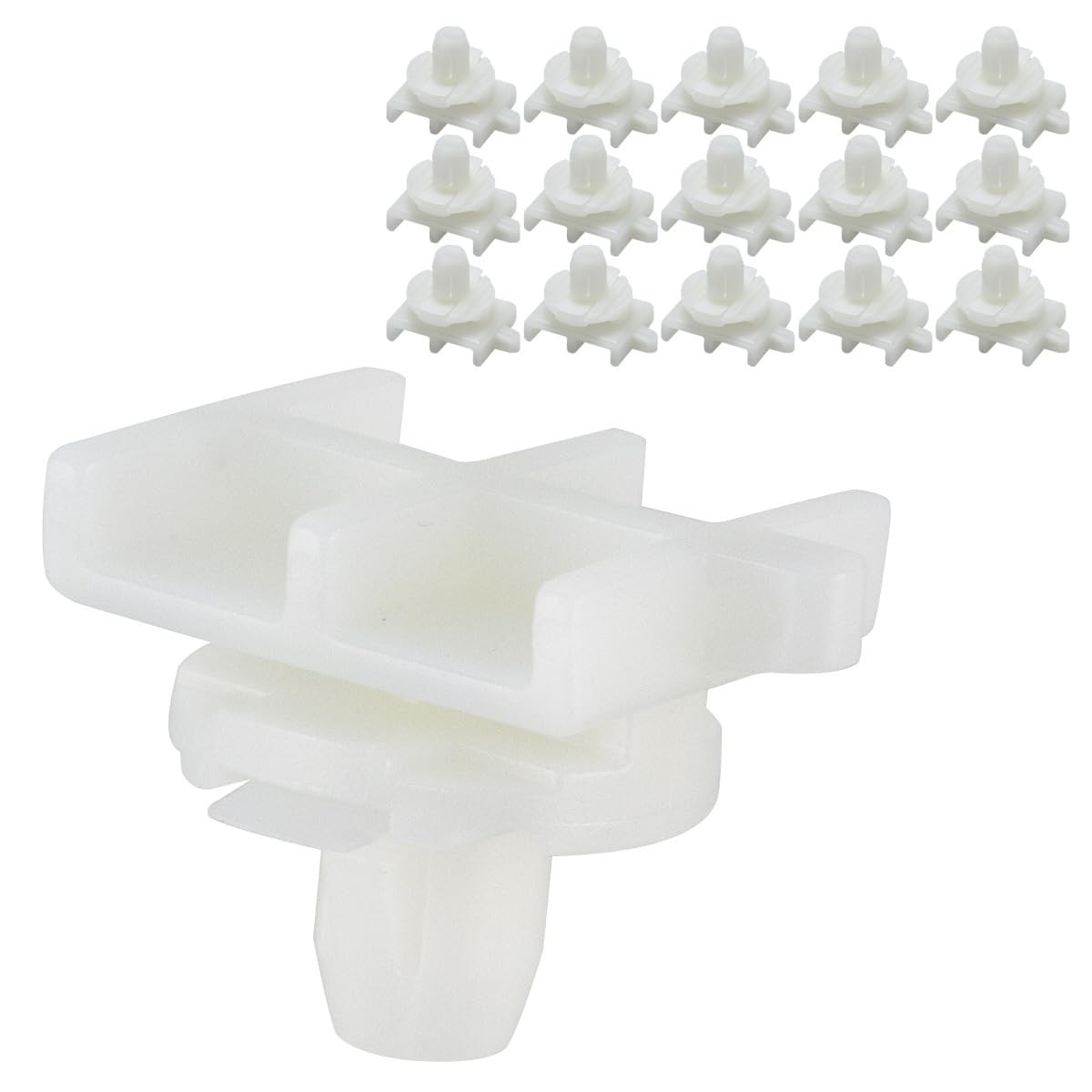 RLB-HILON 15PCS Rocker Panel Moulding Clips White RLB-HILON 15PCS Rocker Panel Moulding Clips White
