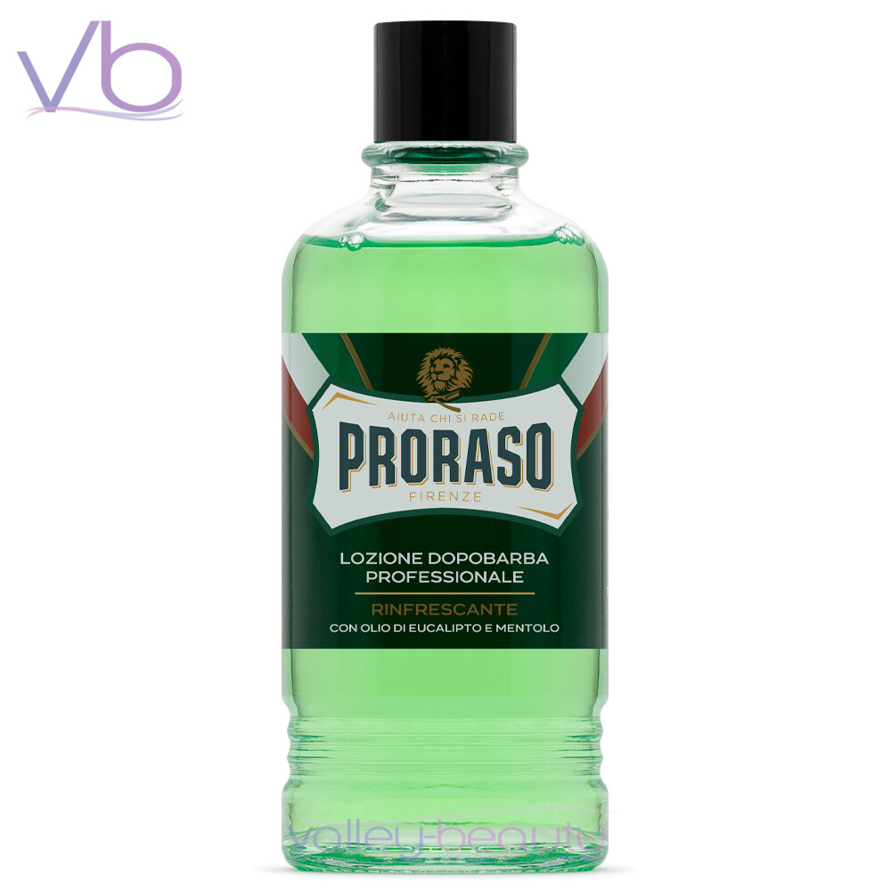PRORASO (Green, Red, After-Shave, Lotion, Sandalwood, Eucalyptus, 400ml)