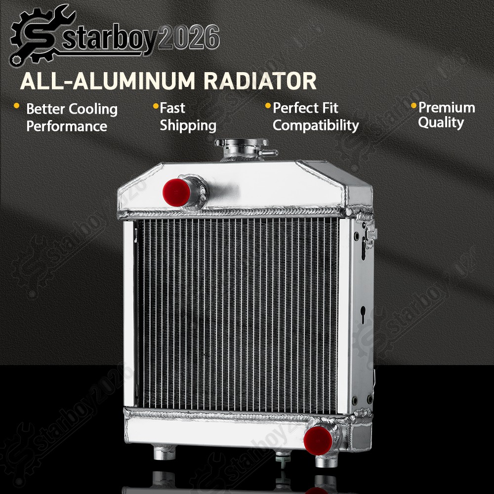 2 Row Aluminum Radiator Fit Kubota B6100 B7100 B6100HST/B7100HST-DT 15553-72060