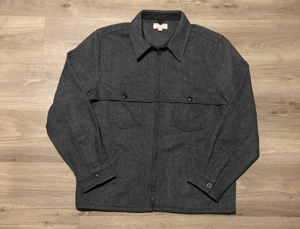 J Crew Wallace & Barnes Wool Jacket Men’s Large Full Zip Shirt Shacket Work J Crew Wallace & Barnes Wool Jacket Men’s Large Full Zip Shirt Shacket Work